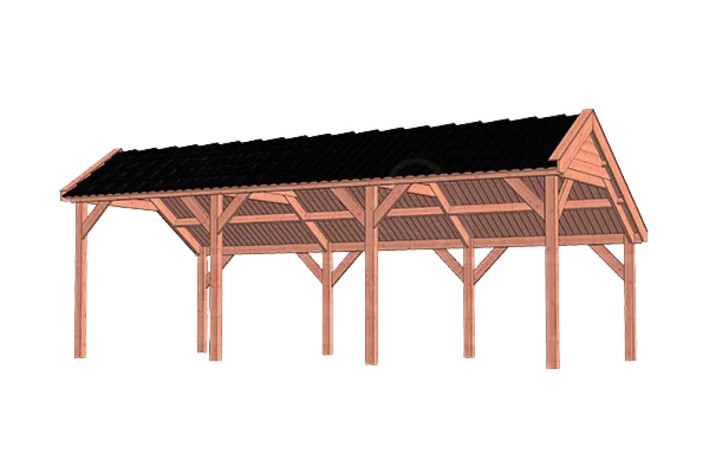 Trendhout Douglas Kapschuur De Deel 750 x 340 cm - Afbeelding 1