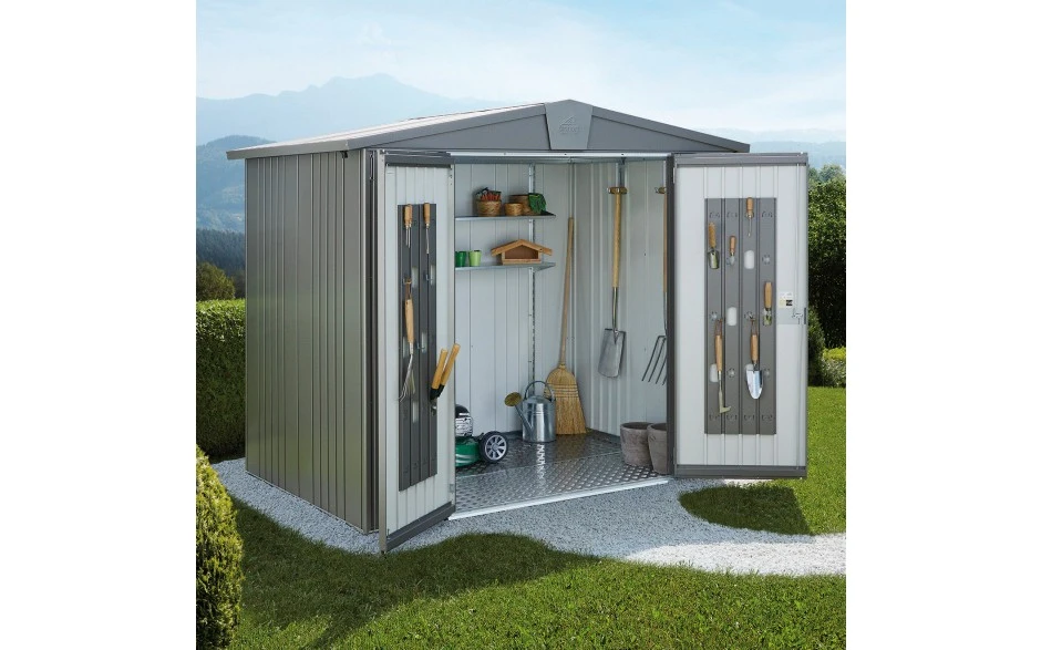 Biohort Berging Europa Kwarts Grijs Metallic Formaat 1 172 x 84 cm - Afbeelding 2