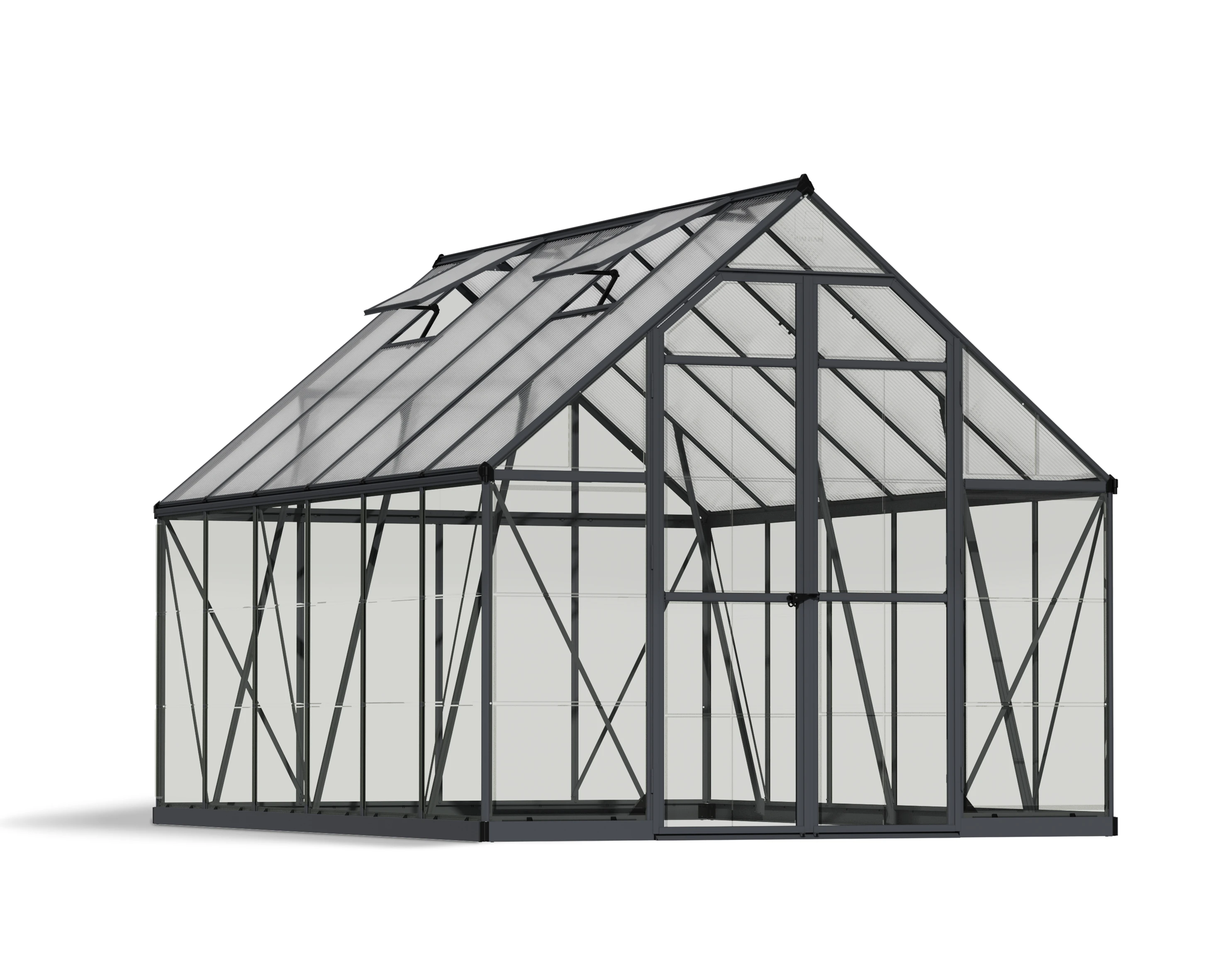 Palram Canopia Tuinkas Balance 244 x 367 cm Antraciet - Afbeelding 3