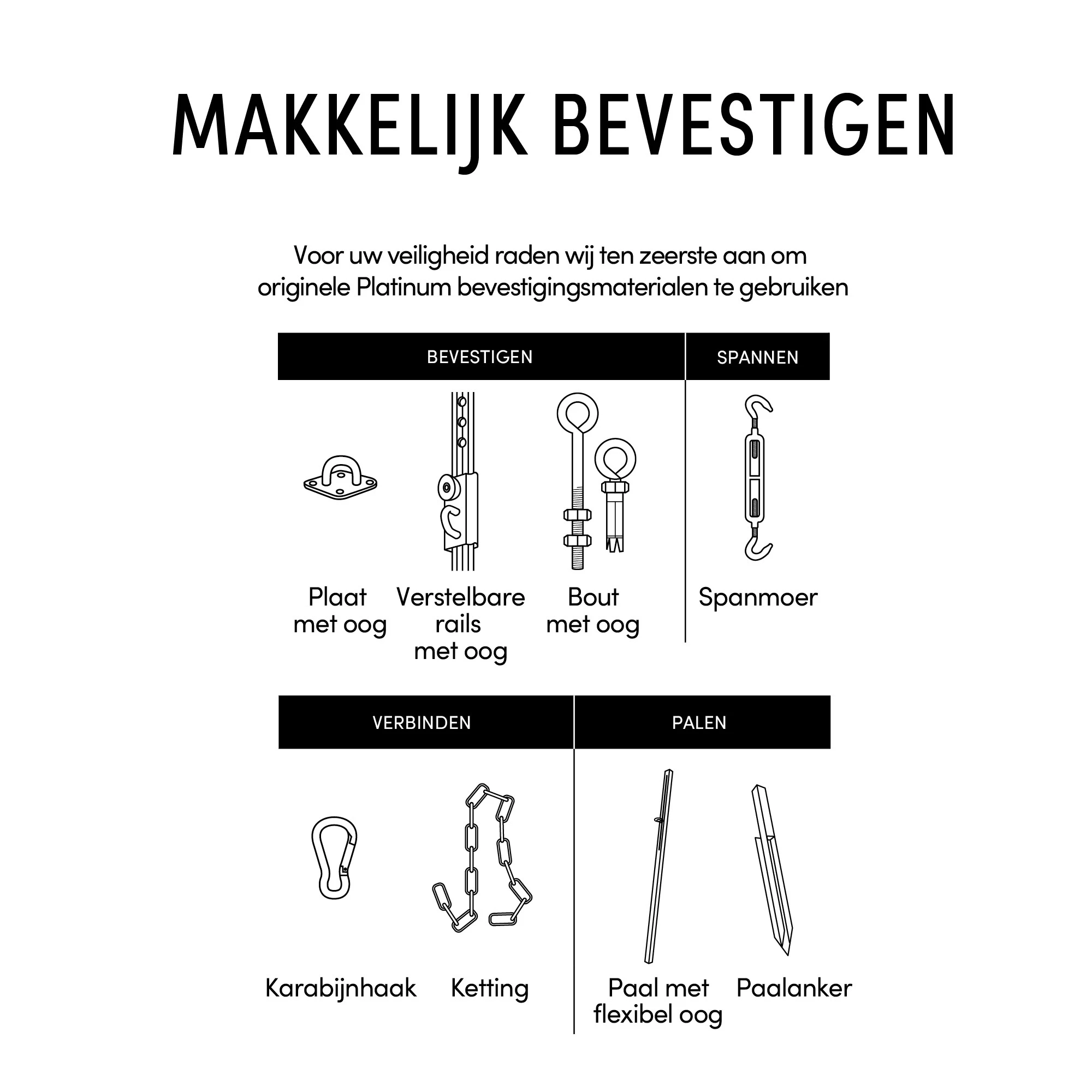 Platinum Schaduwdoek Driehoek 90° Zwart 570 cm - Afbeelding 6
