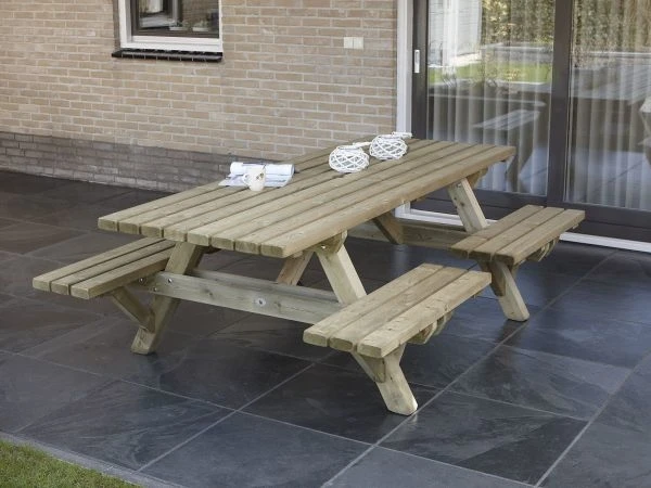 Talen Picknicktafel Met Open Instap 230 cm - Afbeelding 2