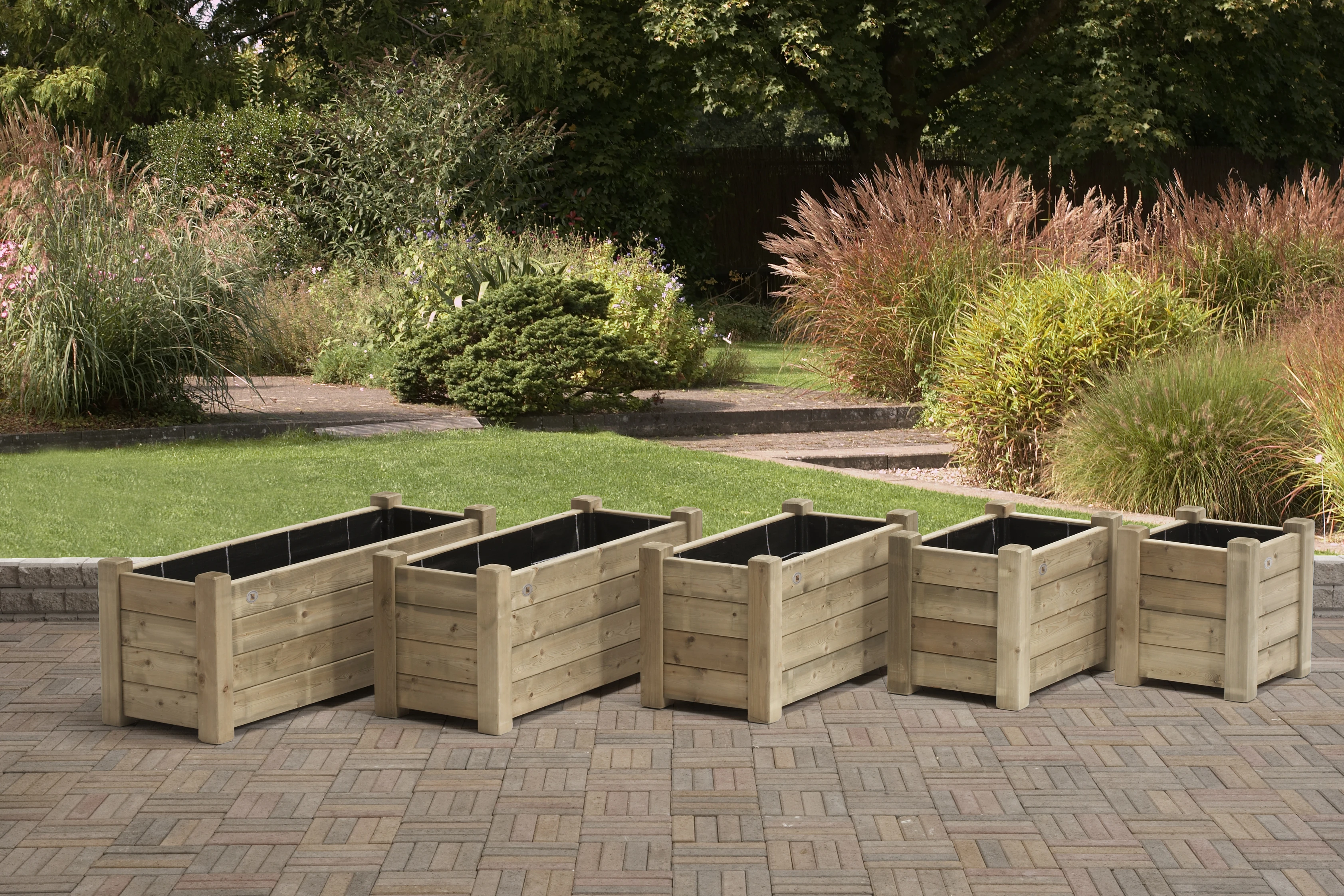 Talen Vuren Bloembak 40 x 100 cm - Afbeelding 2