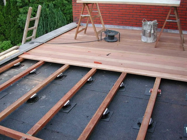 Hardhout Angelim Vermelho Regel 4.5 x 7.0 cm (45 x 70 mm) Geschaafd - Lengte 200 cm - Afbeelding 2