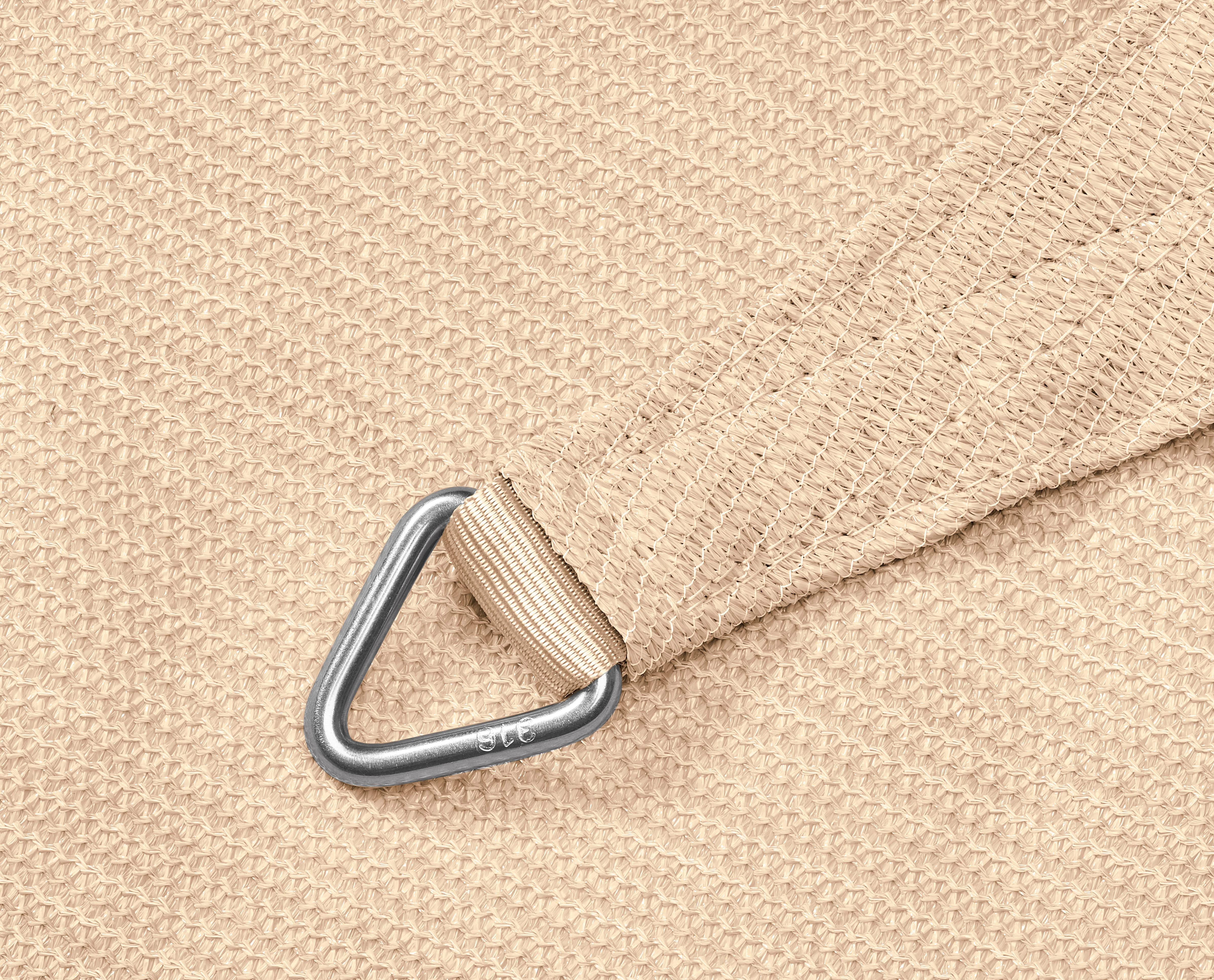 Platinum Schaduwdoek Driehoek 500 cm Gebroken Wit - Afbeelding 2