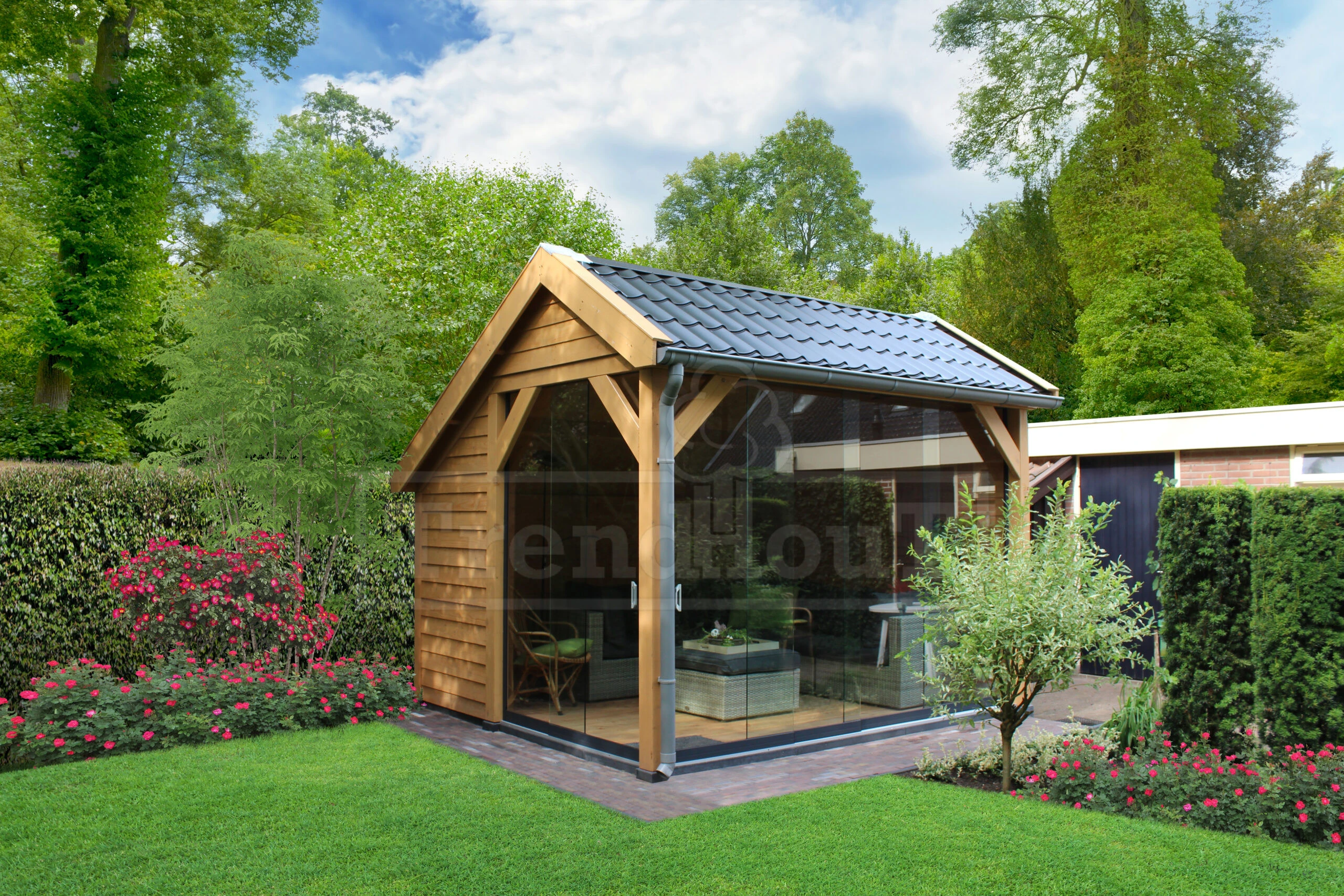 Trendhout Douglas Kapschuur De Deel 750 x 340 cm - Afbeelding 5