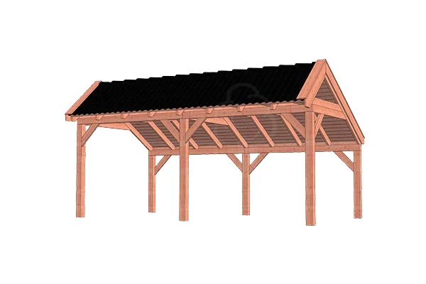 Trendhout Douglas Kapschuur De Stee 600 x 360 cm - Afbeelding 1