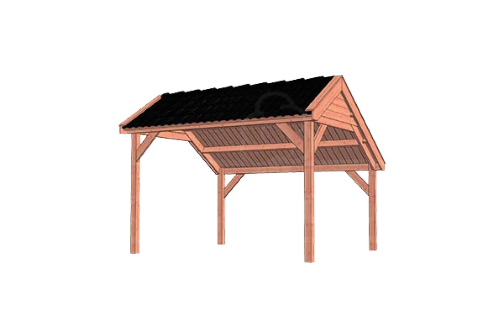 Trendhout Douglas Kapschuur De Deel 400 x 340 cm - Afbeelding 1