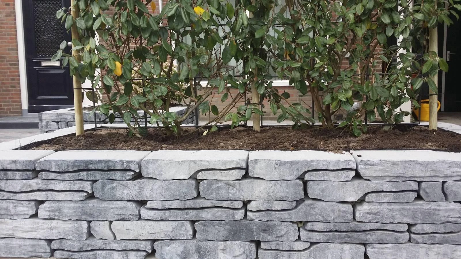 Stapelblokken 8 x 18 cm (80 x 180 mm) Grijs/Zwart - Lengte 42 cm - Afbeelding 2