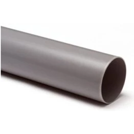 PVC Buis 8 cm (80 mm) Grijs - Lengte 400 cm - Afbeelding 1