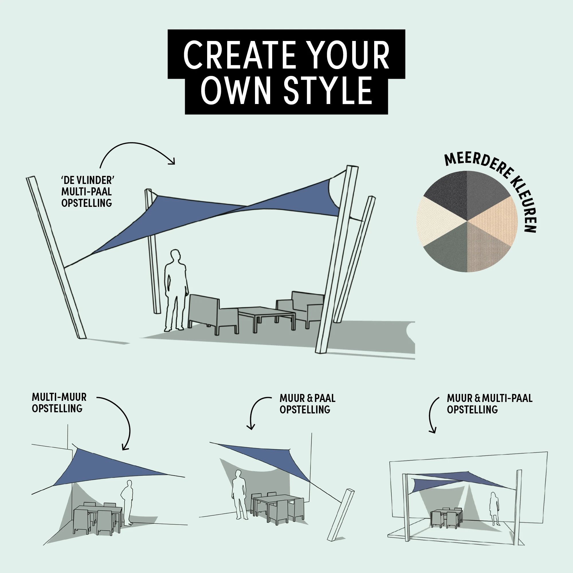 Platinum Schaduwdoek Driehoek Olijf 360 cm - Afbeelding 9