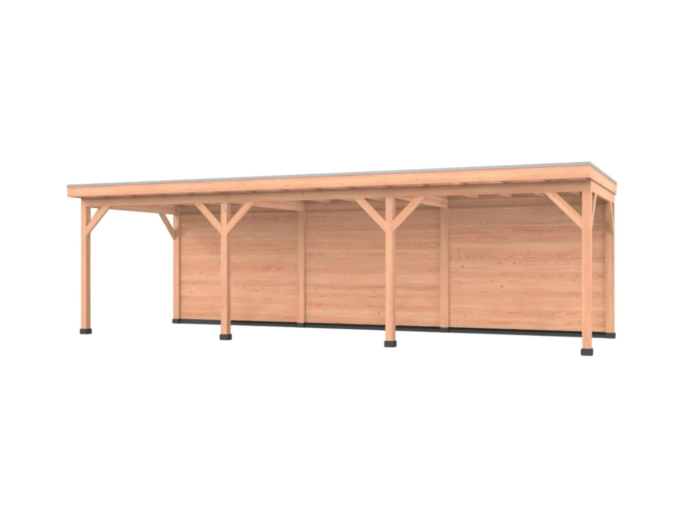 Douglas overkapping, 900 x 350, met achterwand, Westwood Comfort - Afbeelding 1