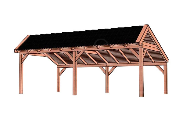 Trendhout Kapschuur De Stee 730 x 425 cm - Afbeelding 1