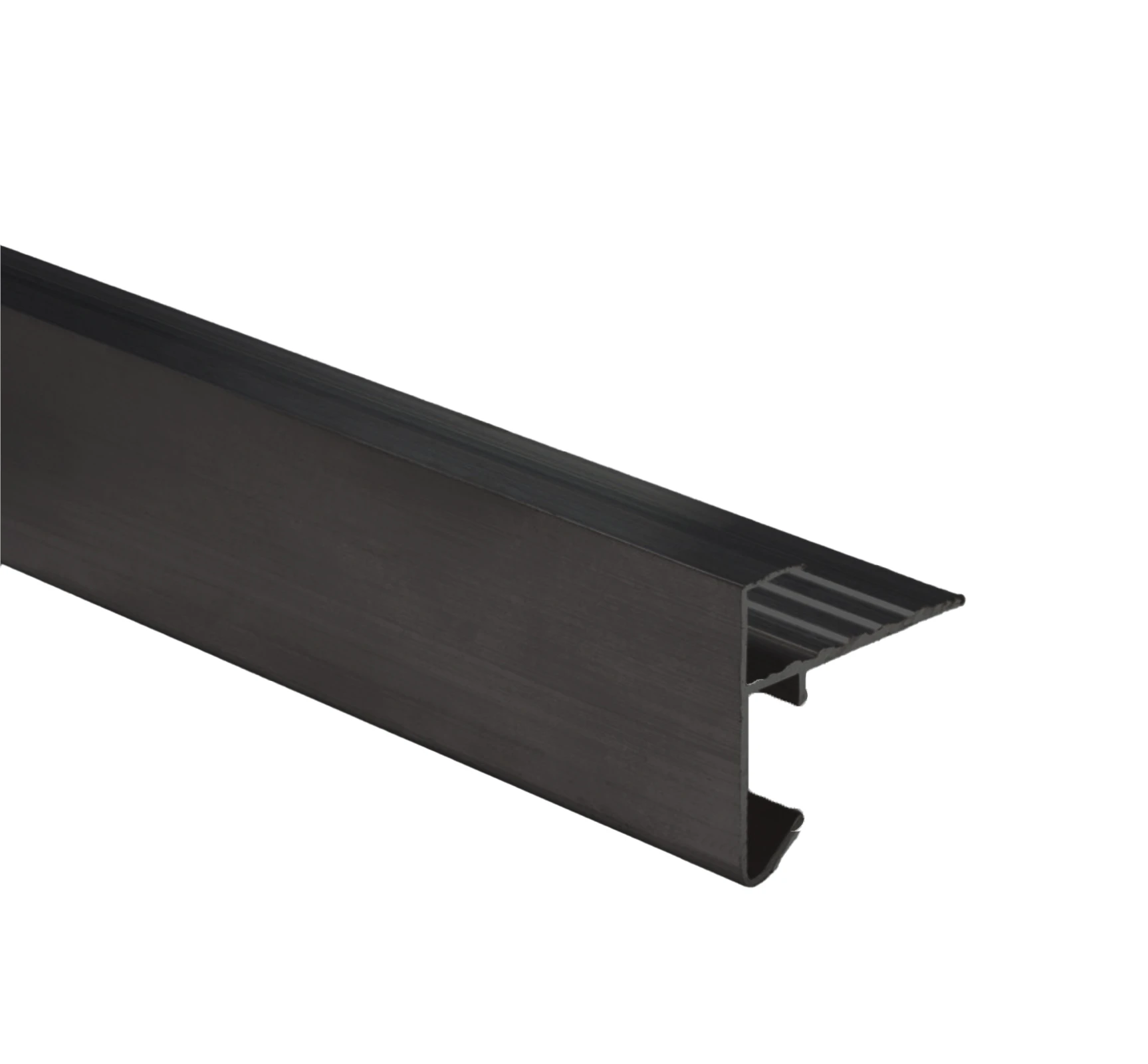 Daktrim Aluminium Zwart 4.5 x 4.5 cm (45 x 45 mm) - Lengte 250 cm - Afbeelding 1