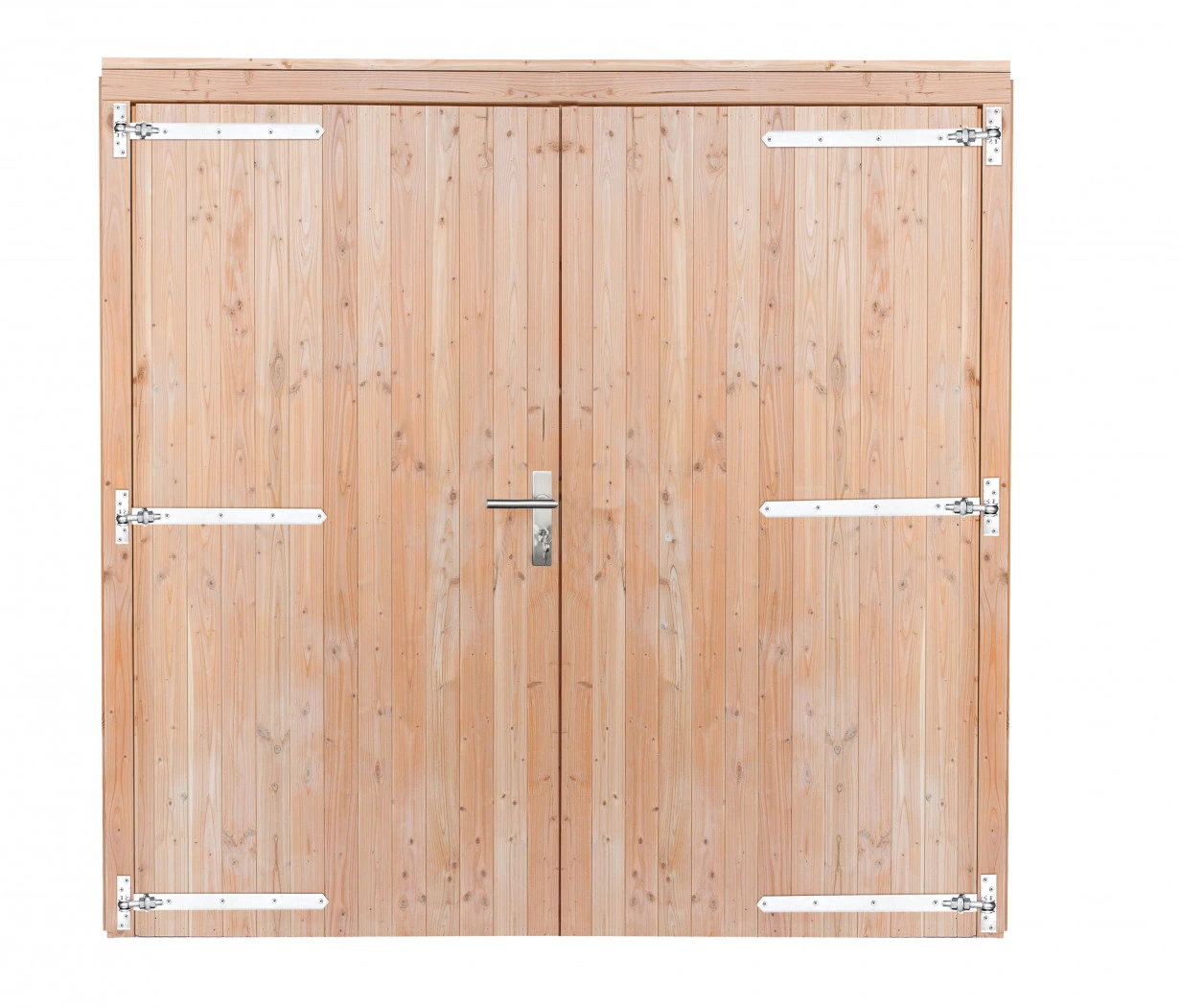 Douglas Dubbele Brede Deur Dicht Kleurloos Geïmpregneerd 255 x 209 cm - Afbeelding 1