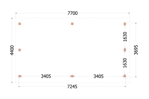 Trendhout Douglas Kapschuur De Hoeve XL 770 x 440 cm - Afbeelding 4