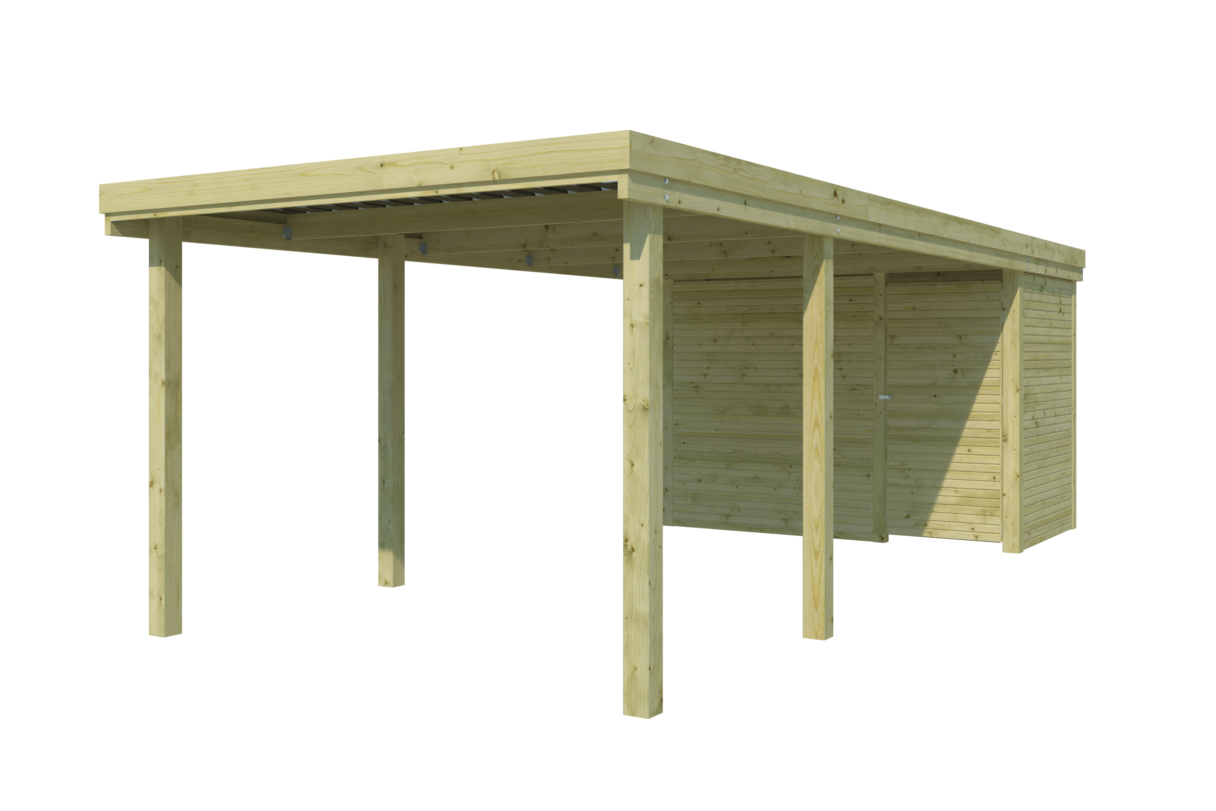 Woodlands Carport Q-Line Bremen QB 307 x 720 cm - Afbeelding 1