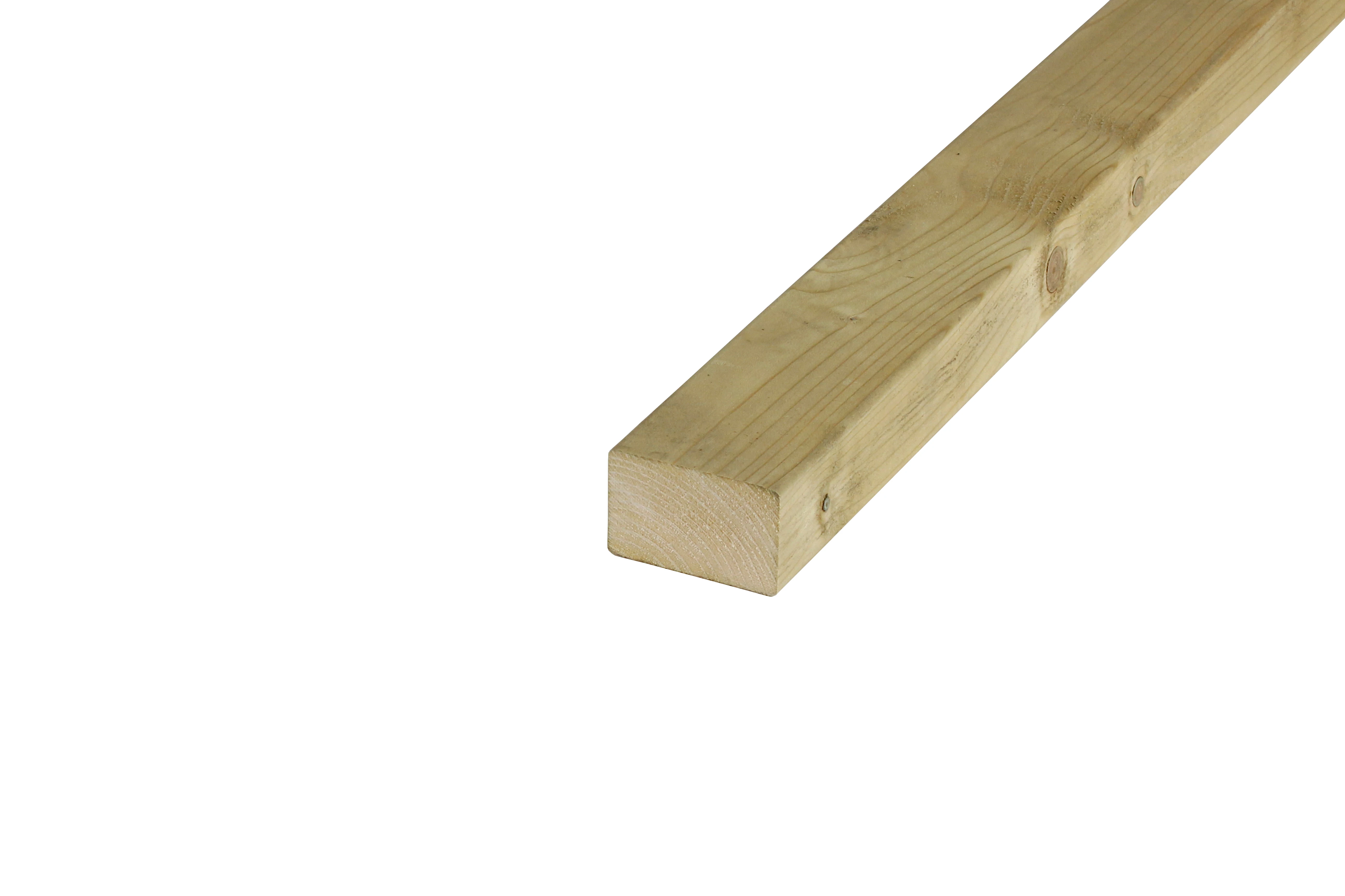 Vuren Regel 4.5 x 7 cm (45 x 70 mm) Geschaafd Groen Geïmpregneerd - Lengte 420 cm - Afbeelding 4