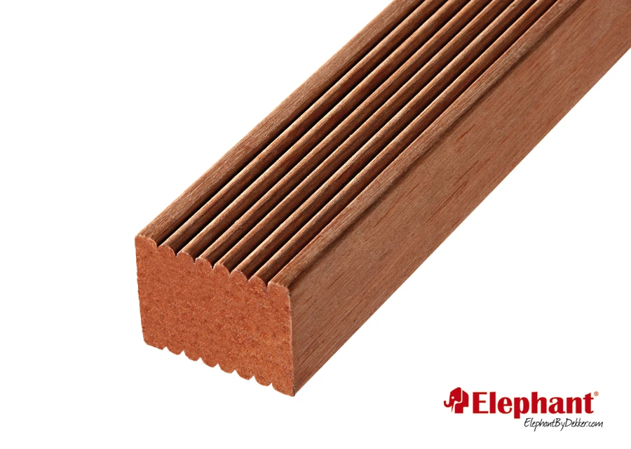 Hardhouten Keruing Regel 4.5 x 9 cm (45 x 90 mm) - Lengte 335 cm - Afbeelding 1