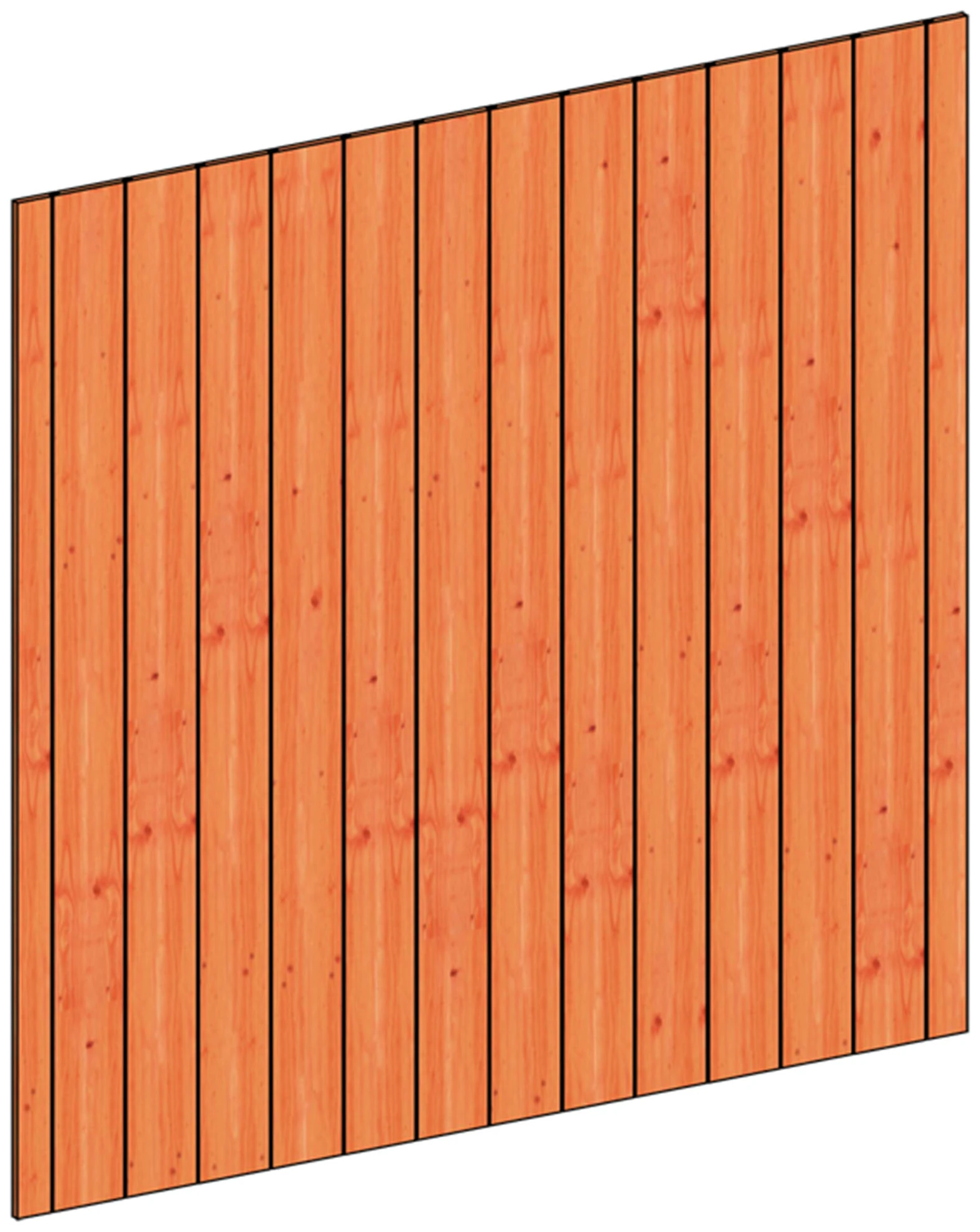Trendhout Wandmodule H Sponningplanken 223 x 220 cm - Afbeelding 1