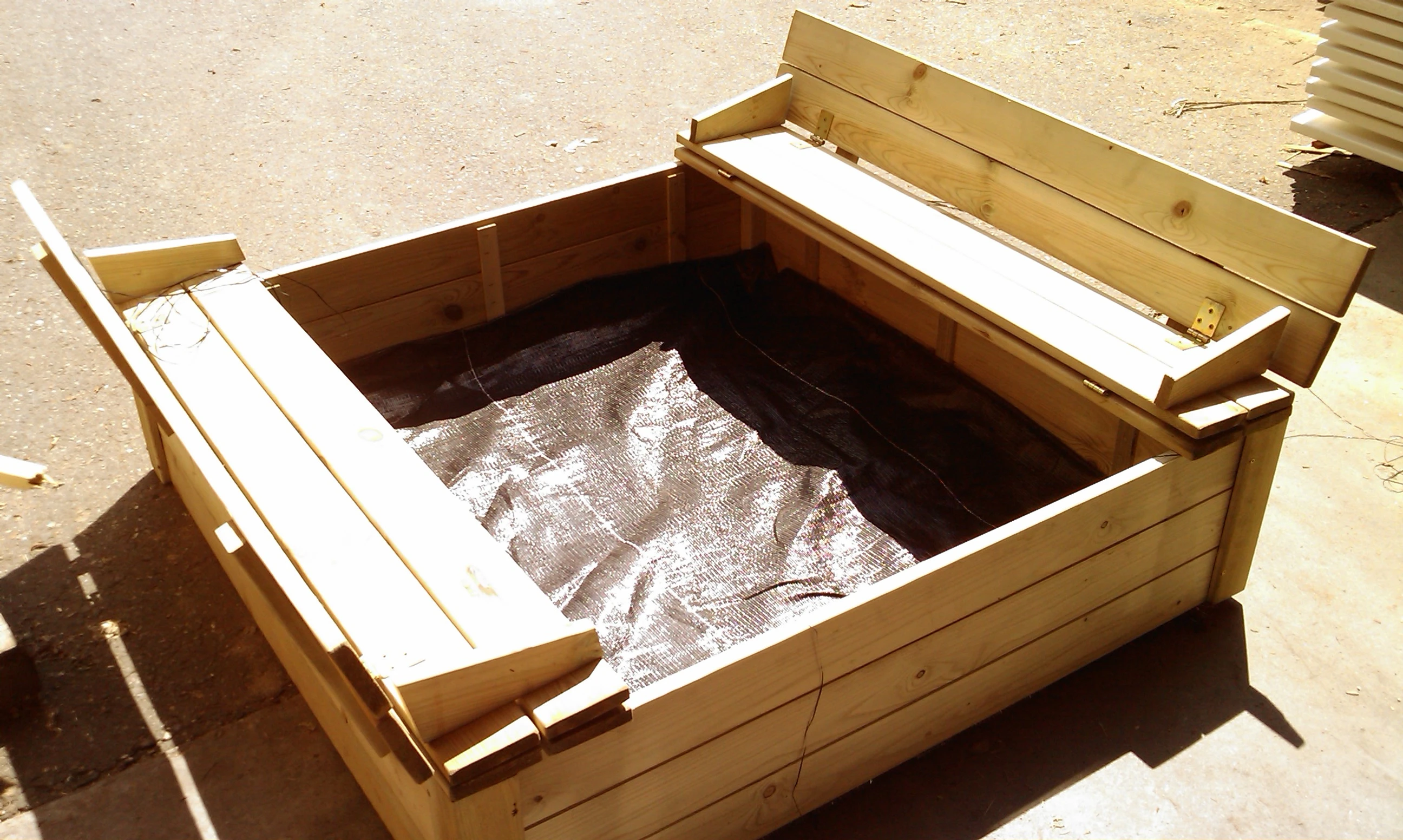 Zandbak Tom 30 x 120 x 120 cm - Afbeelding 2