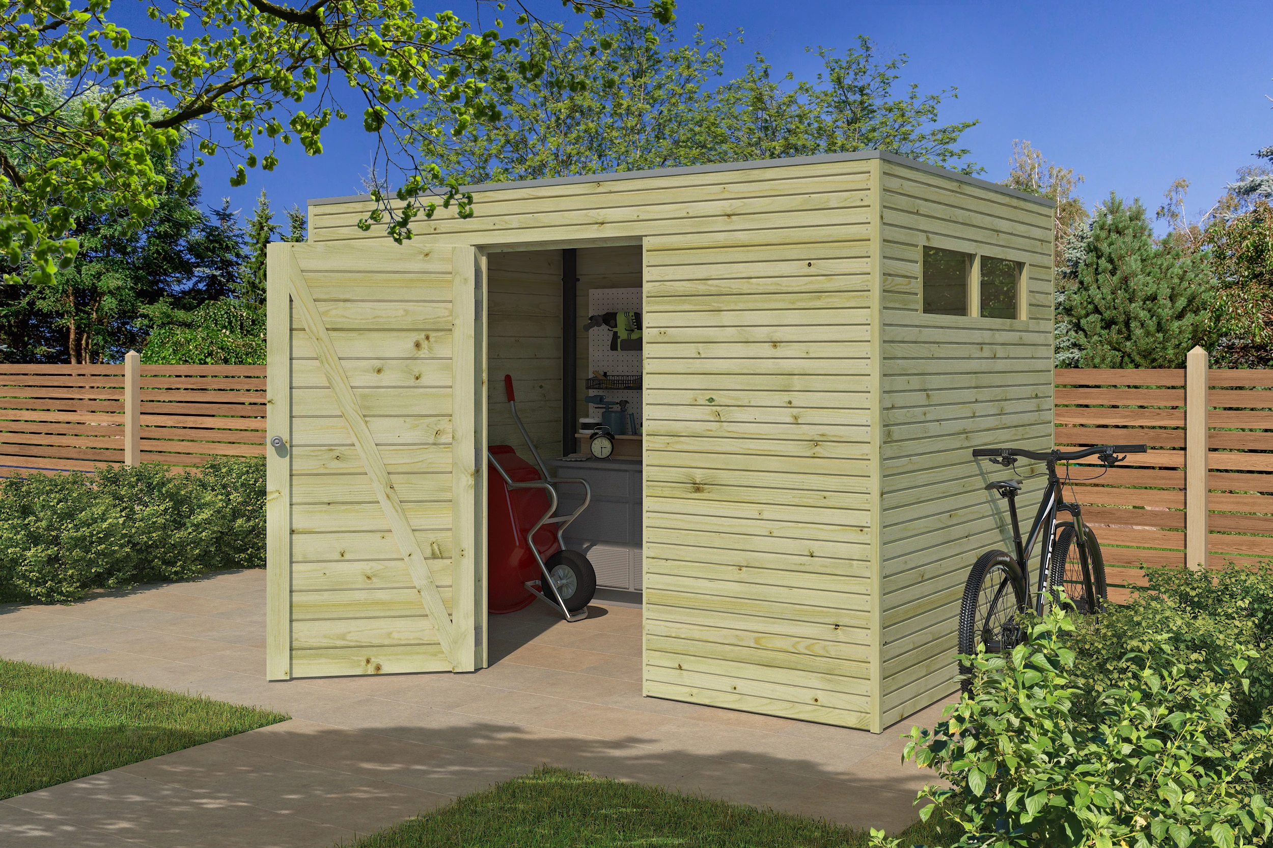 Woodlands Blokhut QBH2 300 x 210 cm - Afbeelding 3