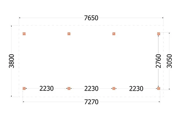 Trendhout Douglas Kapschuur De Hoeve XL 765 x 380 cm - Afbeelding 3