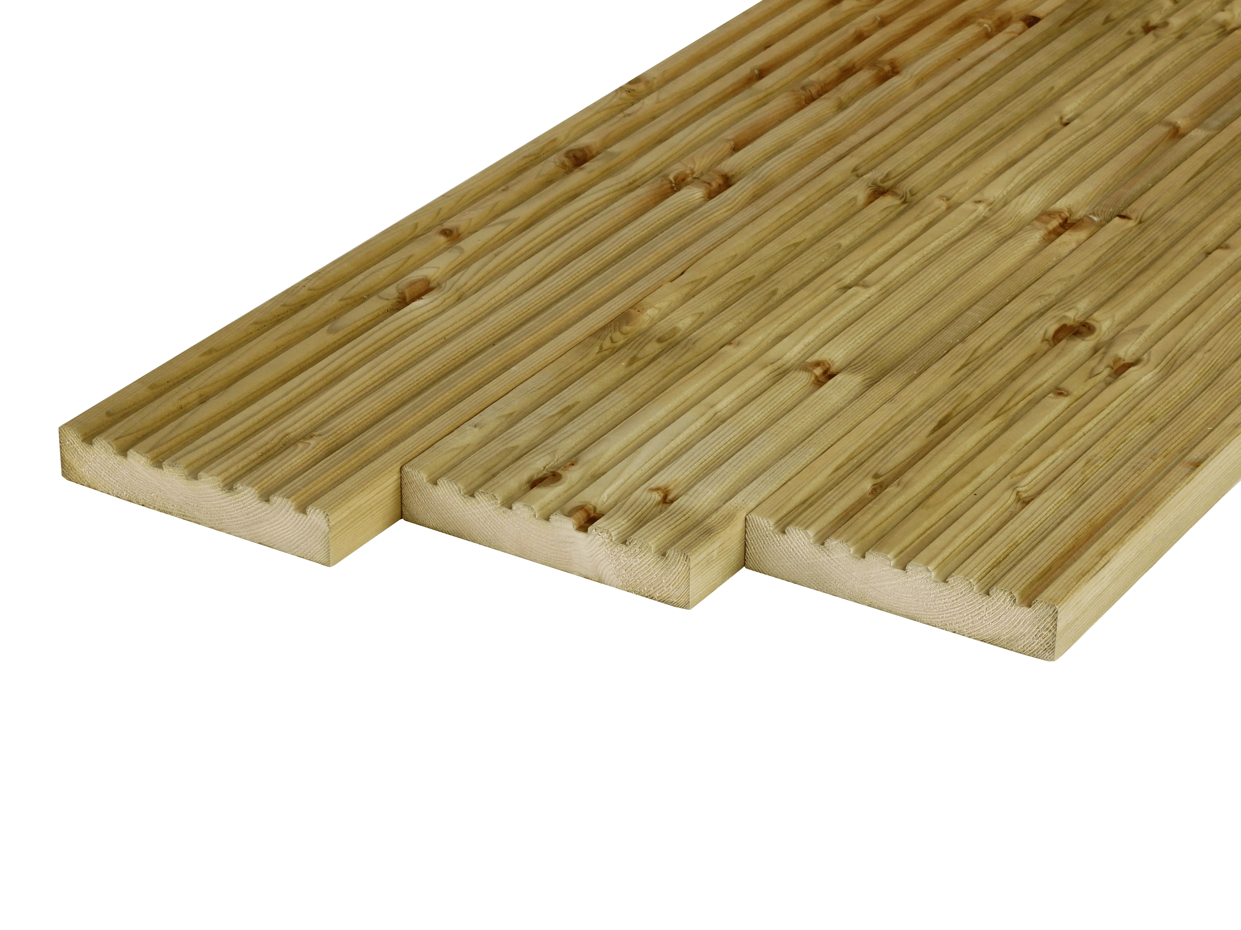 Vuren Vlonderplank/Dekdeel 2.8 x 14.5 cm (28 x 145 mm) Groen Geïmpregneerd - Lengte 300 cm - Afbeelding 5