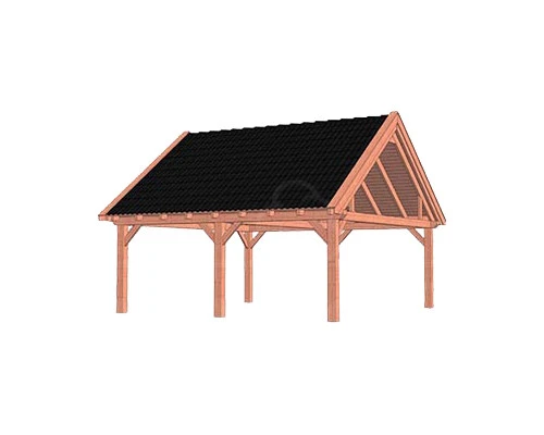 Trendhout Douglas Overkapping Zadeldak XXL 655 x 700 cm - Afbeelding 1