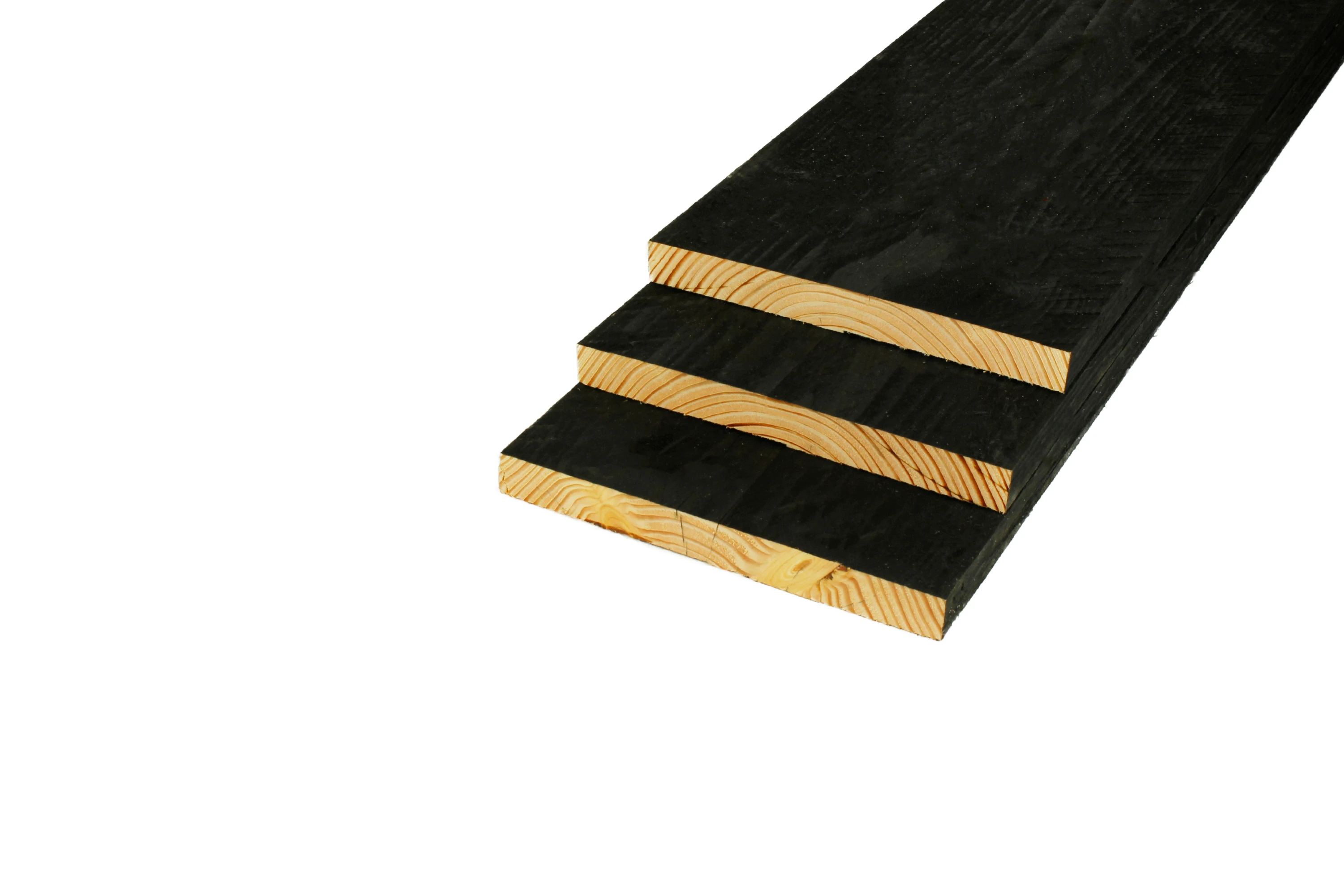 Douglas Potdekselplank 2.5 x 25 cm (25 x 250 mm) Fijnbezaagd Zwart Geïmpregneerd - Lengte 500 cm - Afbeelding 3