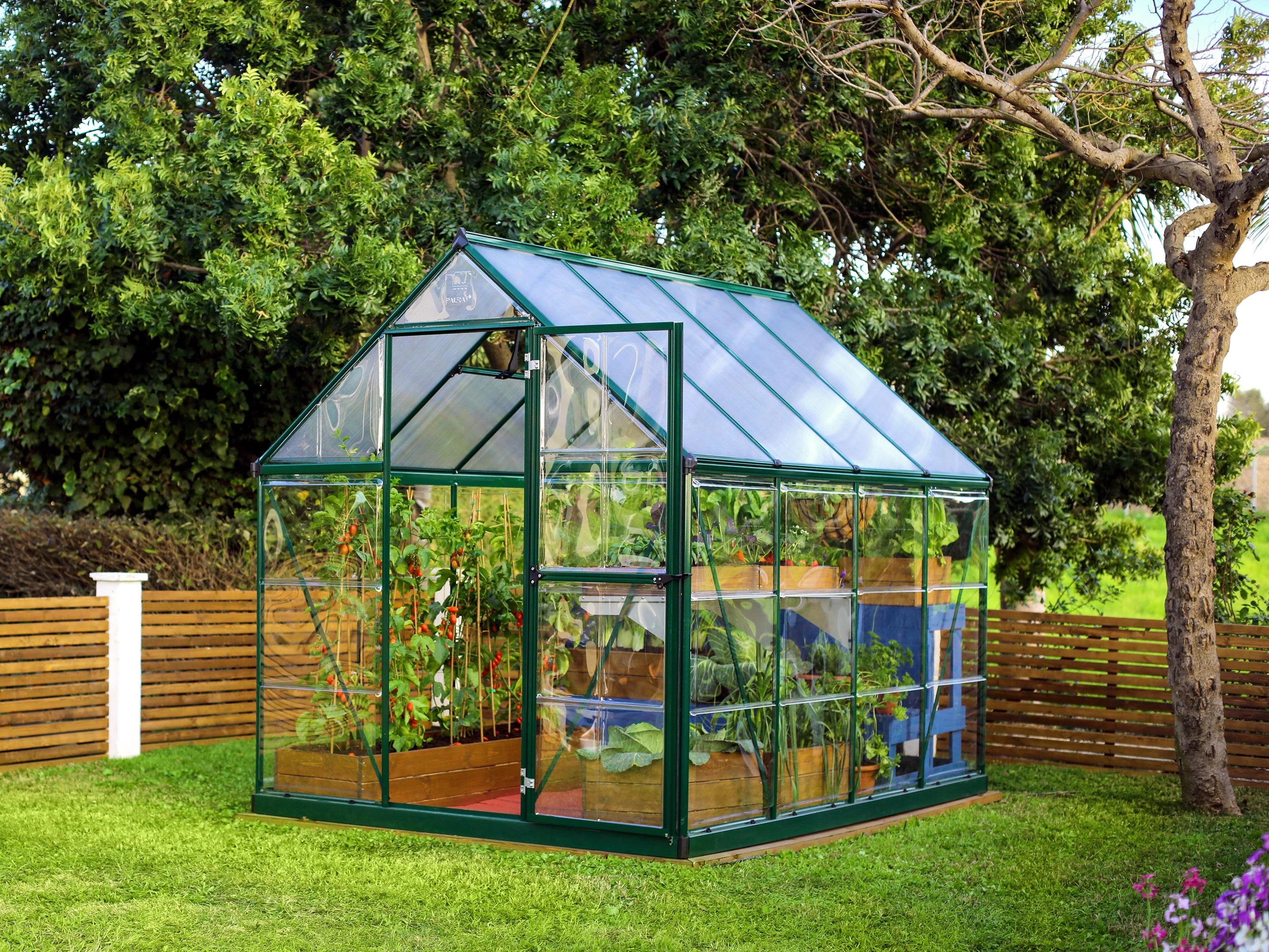 Palram Canopia Tuinkas Hybrid 185 x 246 cm Groen - Afbeelding 1