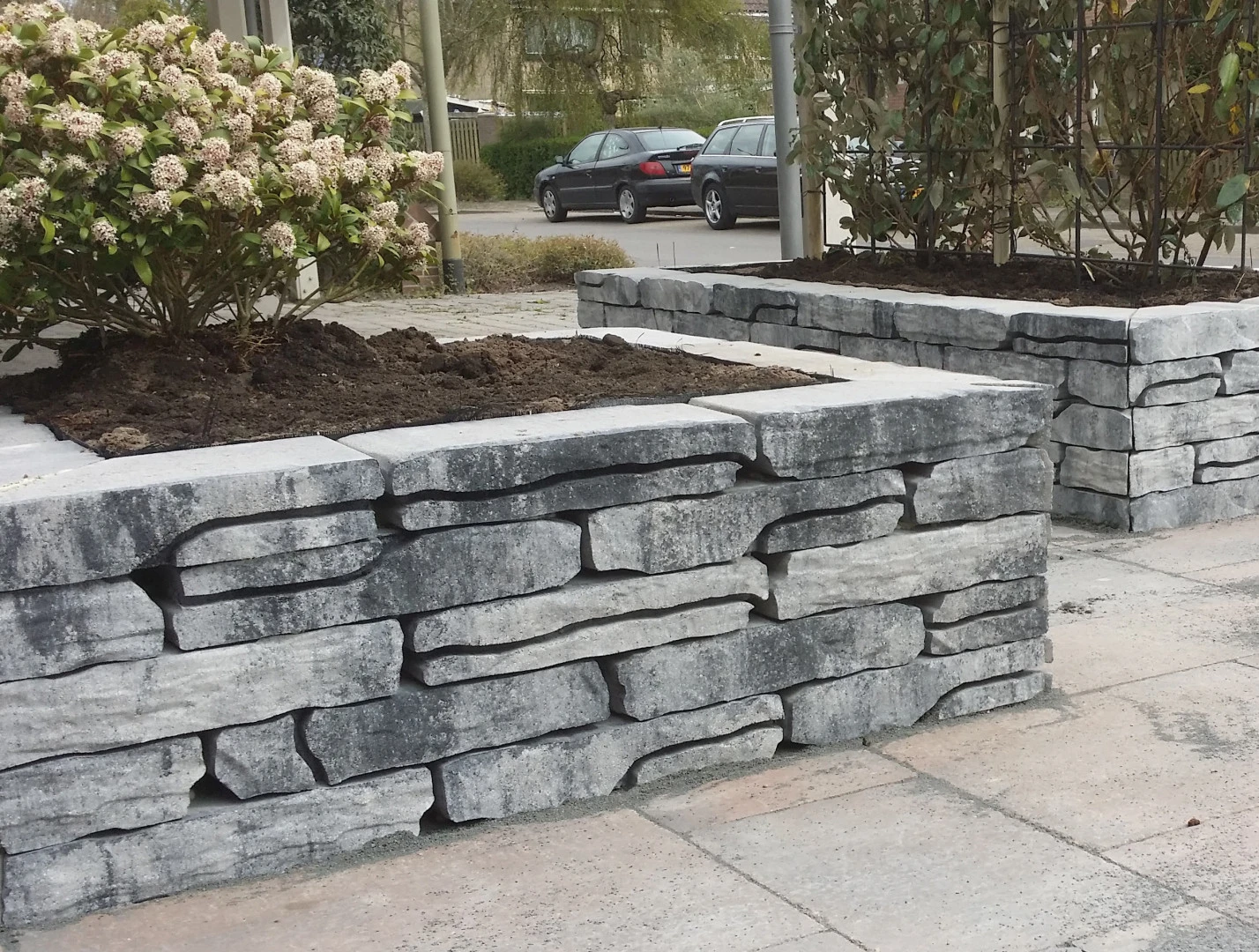 Stapelblokken 8 x 18 cm (80 x 180 mm) Grijs/Zwart - Lengte 42 cm - Afbeelding 4