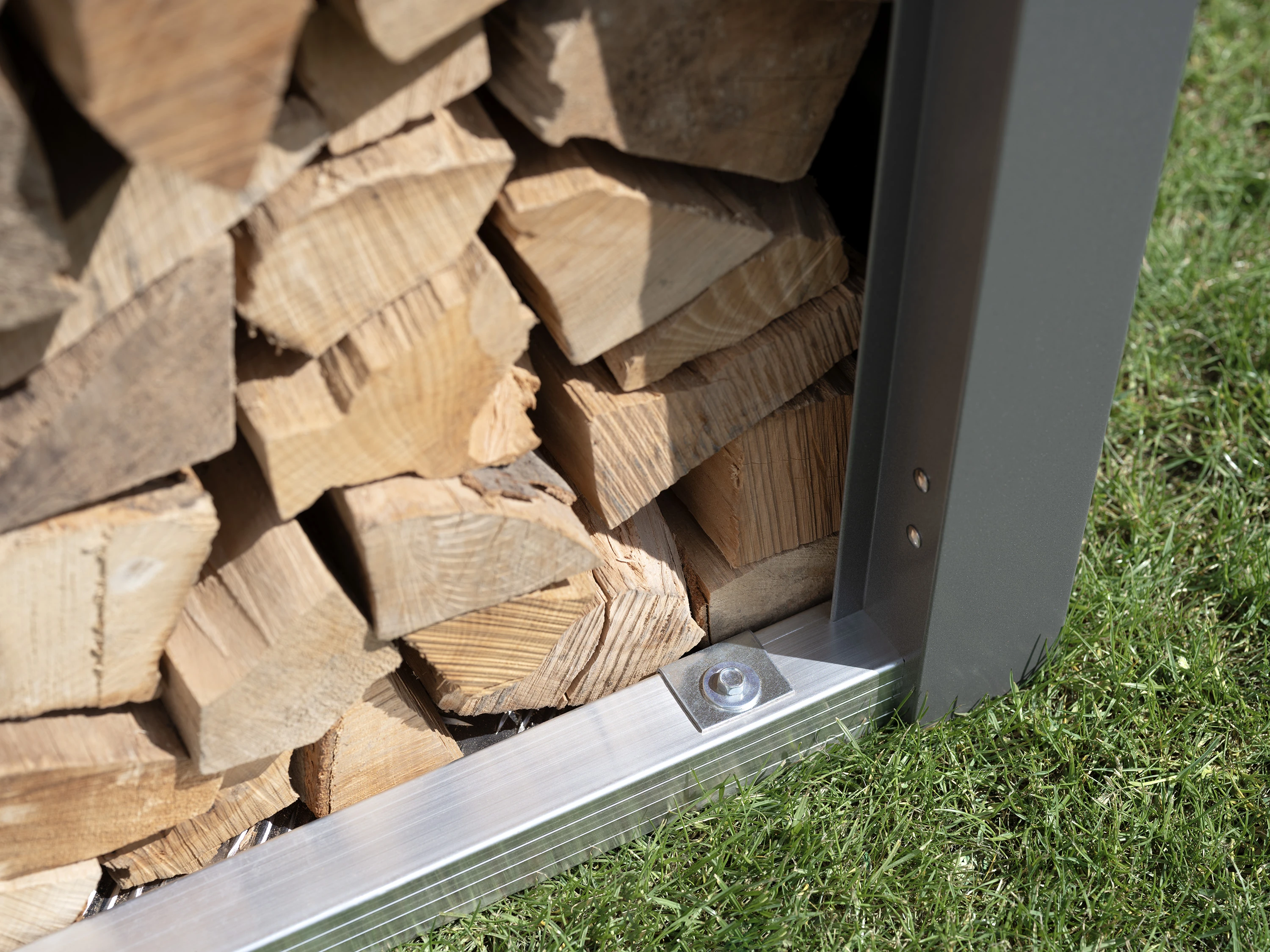 Biohort Houtopslag Donkergrijs 145.5 x 102 x 199 cm - Afbeelding 4