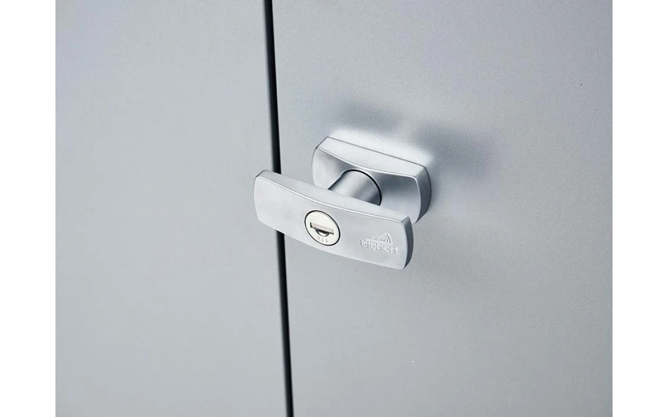 Biohort Terraskast Romeo Kwarts Grijs Metallic Formaat M 140 x 57 cm - Afbeelding 5