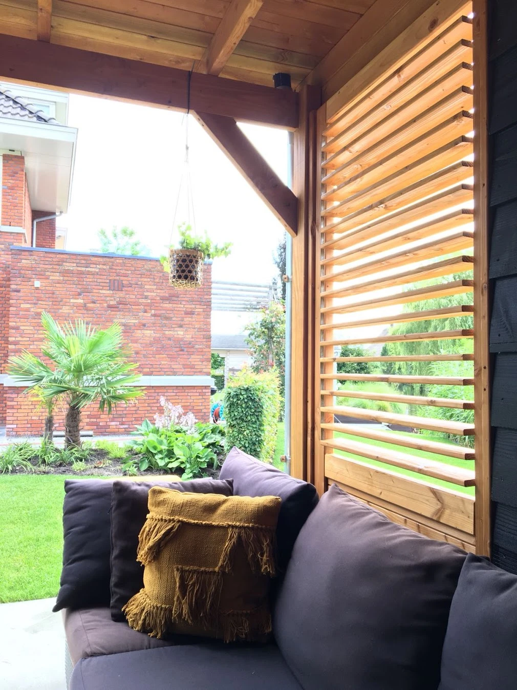 Douglas Shutter Scherm Met Paneel 89 x 224 cm - Afbeelding 5