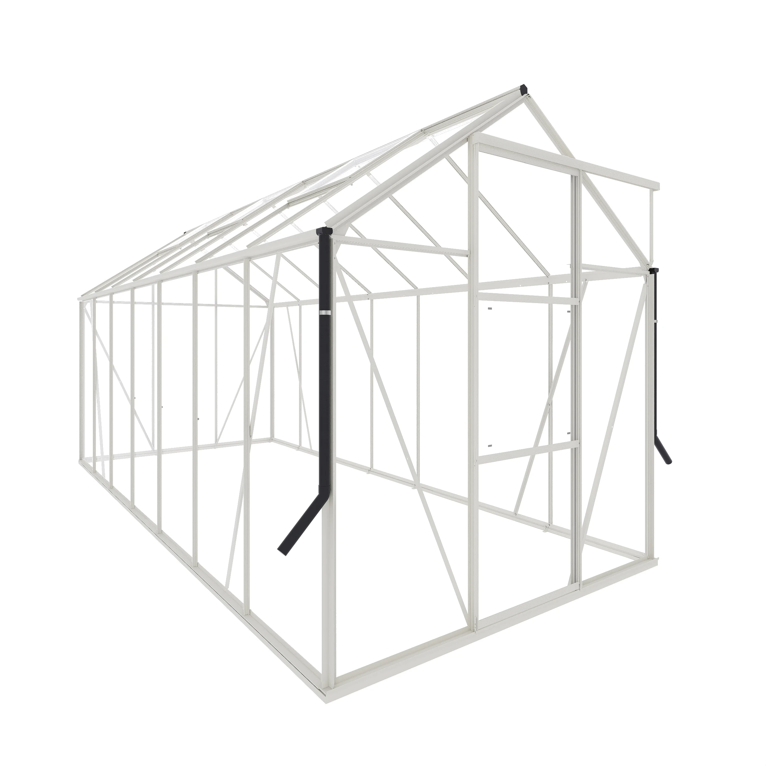 Royal Well Kate V Aluminium Tuinkas 192 x 436 cm Full Options Wit - Afbeelding 2