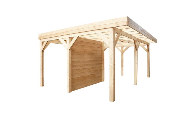 Hillhout Zweeds Rabat Enkelzijdig Wand B Enkele Deur 228,5 x 232 cm Grijs Gespoten - Afbeelding 1