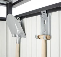 Biohort Berging Highline Enkele Deur Kwartsgrijs 155 x 275 x 222 cm - Afbeelding 5