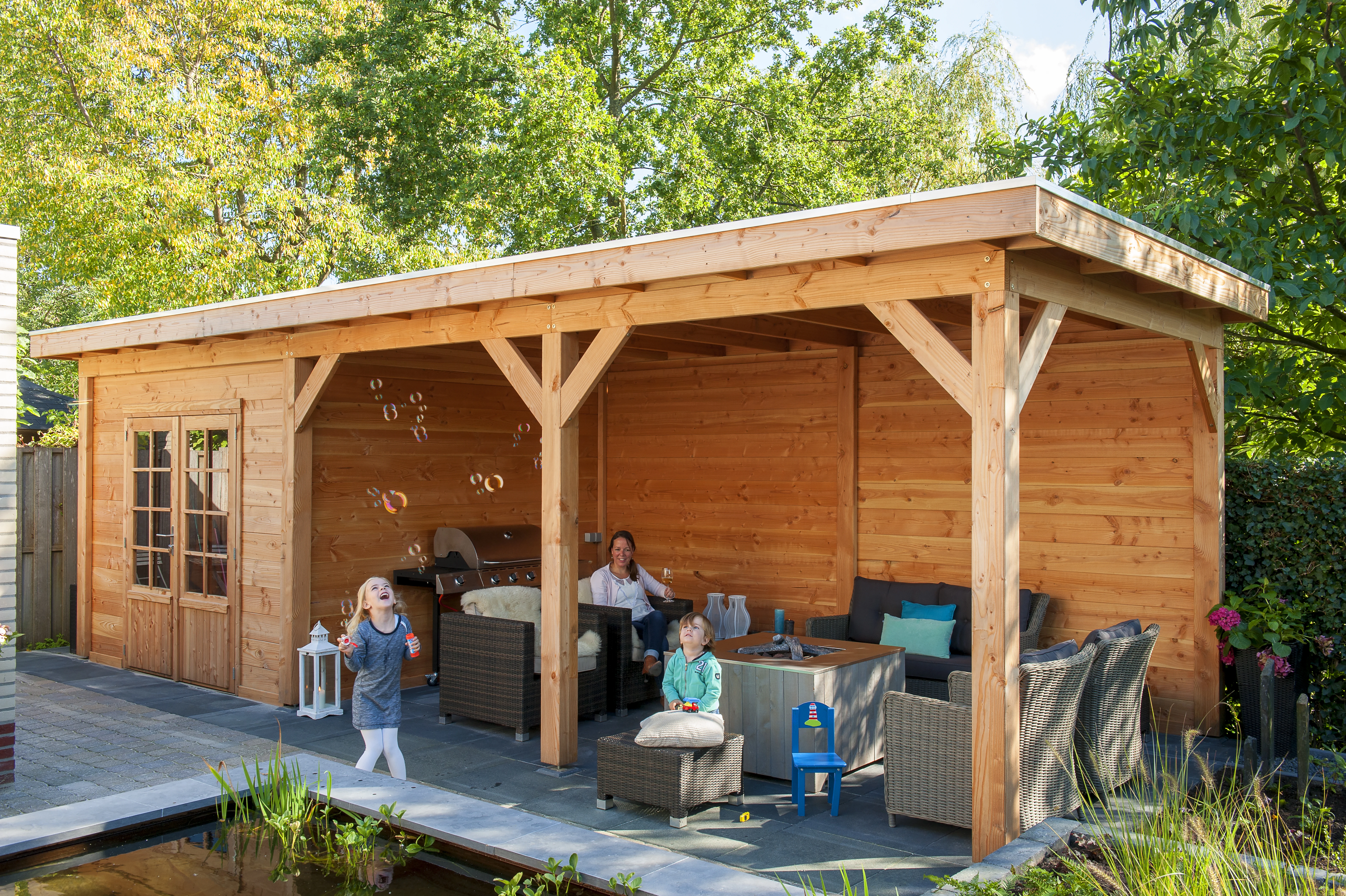 Douglas Paal 12 x 12 cm (120 x 120 mm) Geschaafd - Lengte 250 cm - Afbeelding 4