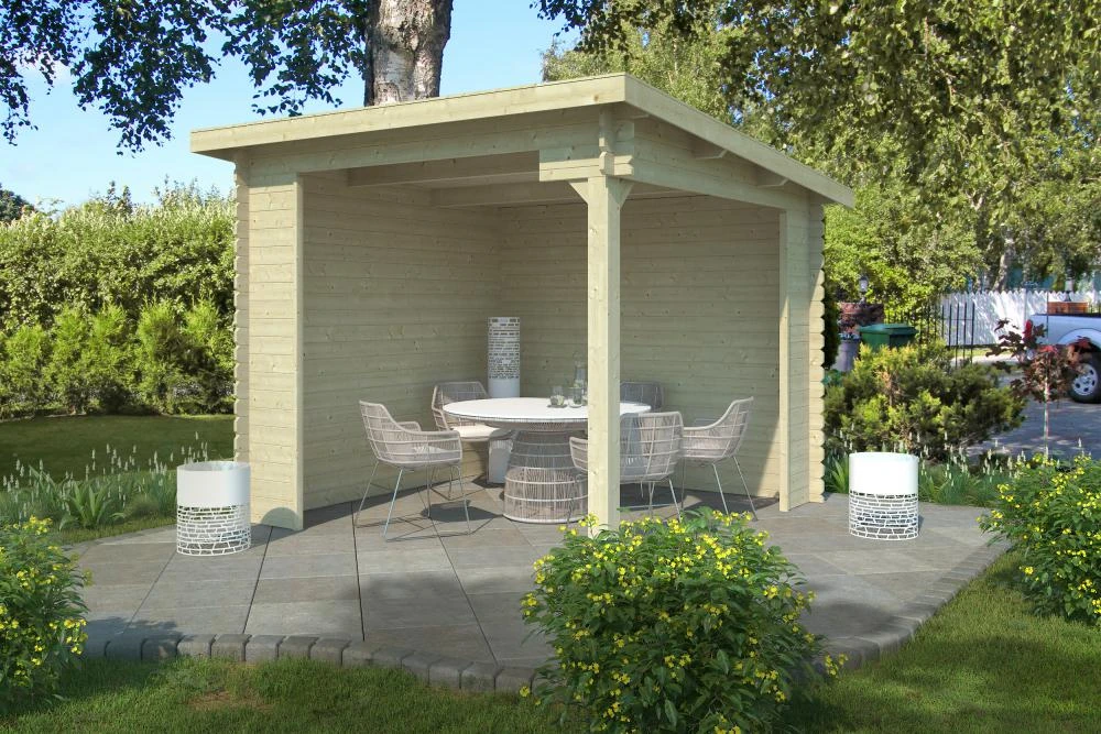 Outdoor Life Blokhut Lara 275 x 275 cm - Afbeelding 1