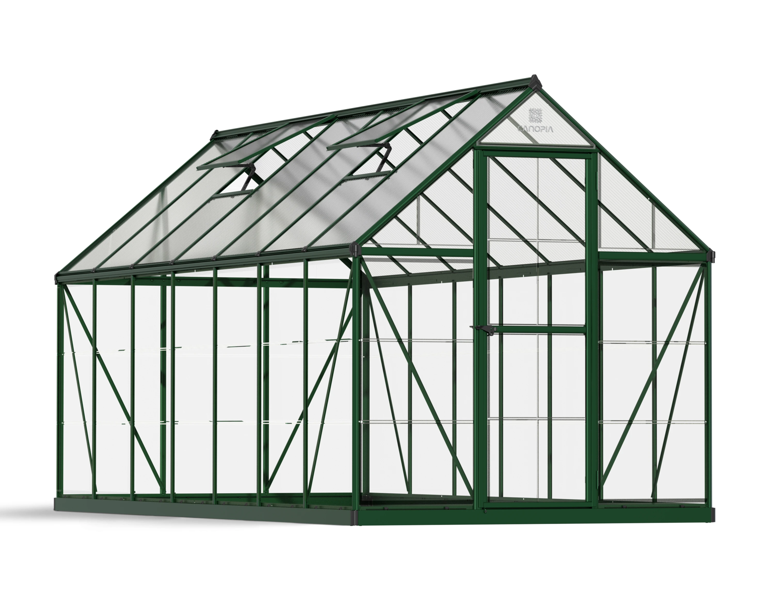 Palram Canopia Tuinkas Hybrid 185 x 424 cm Groen - Afbeelding 2