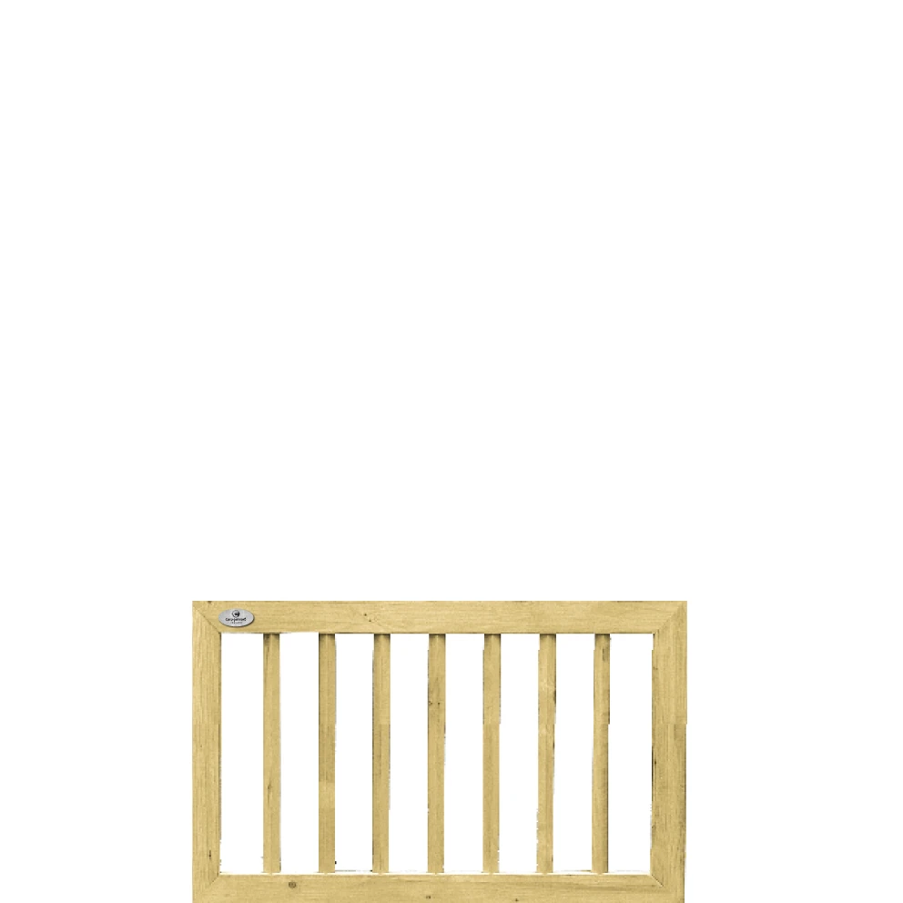 CarpGarant Poort Vuren Recht In Kader 60 x 100 cm - Afbeelding 1