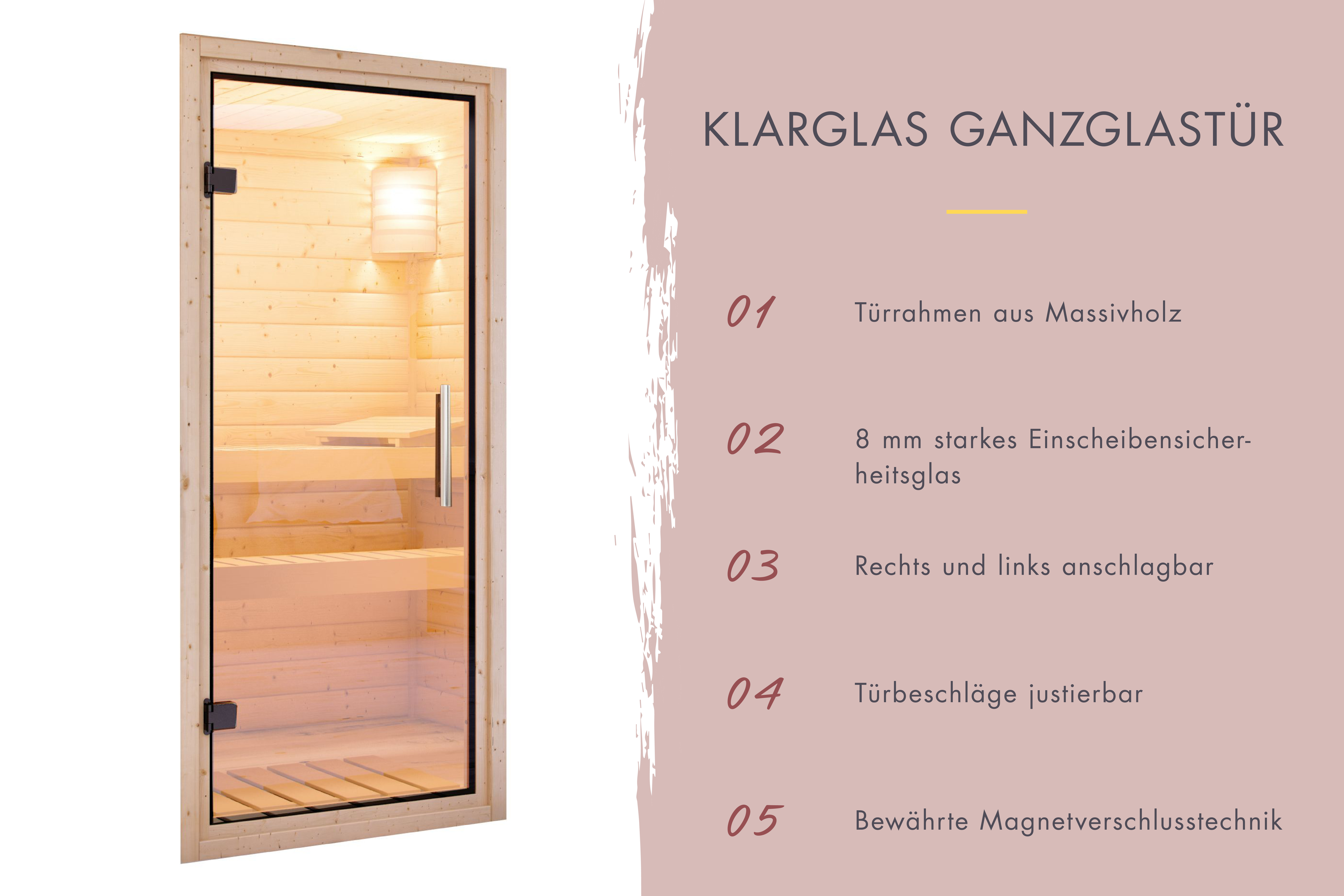 Sauna Oss 2 Finish 237 x 276 x 232 cm - Afbeelding 8
