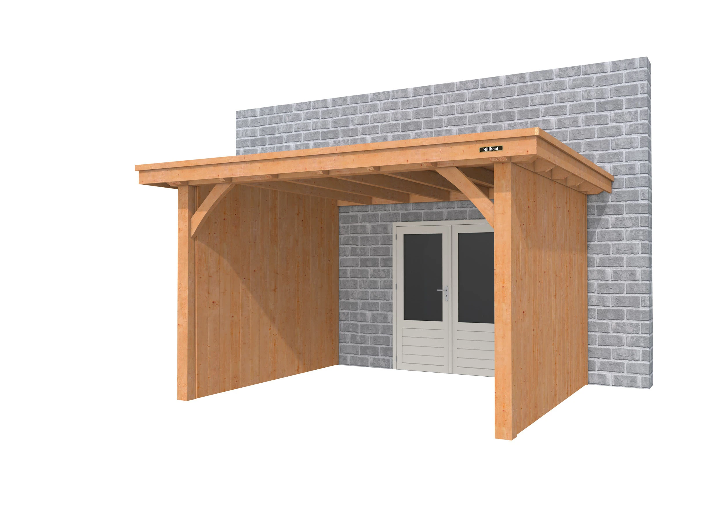 Hillhout Terrasoverkapping Excellent Douglas L C2 360 x 310 cm - Afbeelding 1