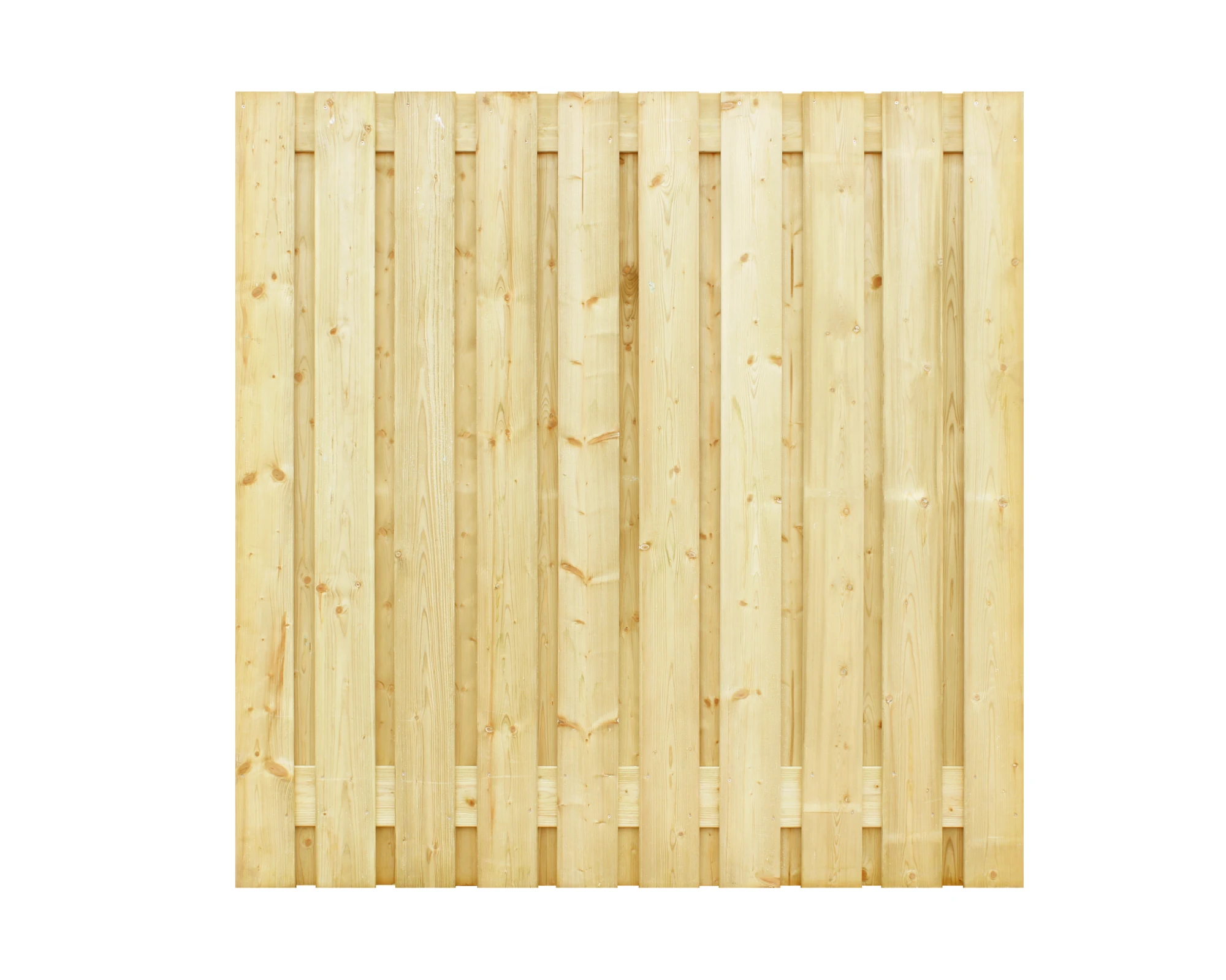 Vuren Schutting 21-Planks Geschaafd Groen Geïmpregneerd 180 x 180 cm - Afbeelding 1