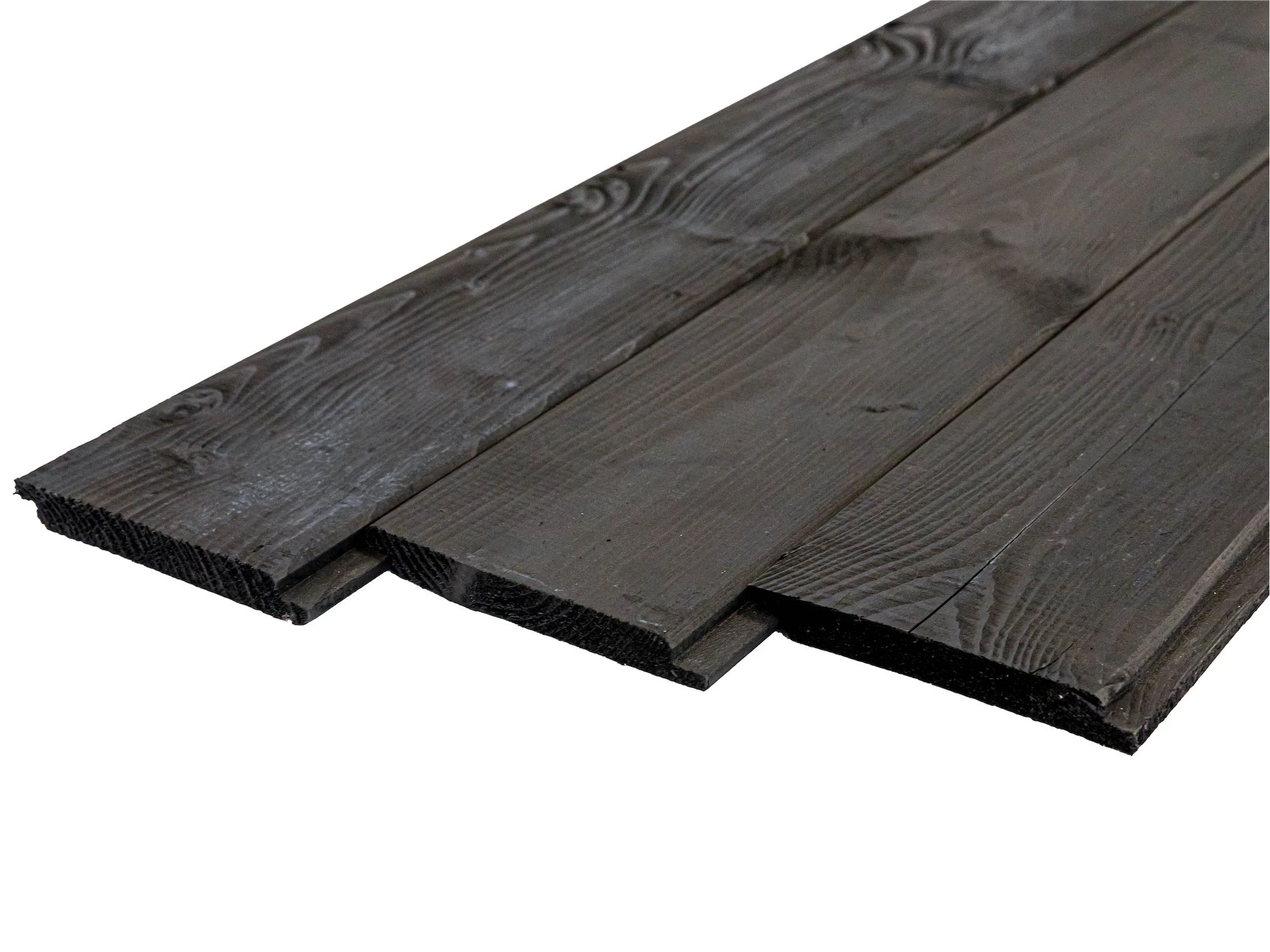 Vuren Sponningplank 1.8 x 19.5 cm (18 x 195 mm) Zwart Gedompeld - Lengte 400 cm - Afbeelding 1