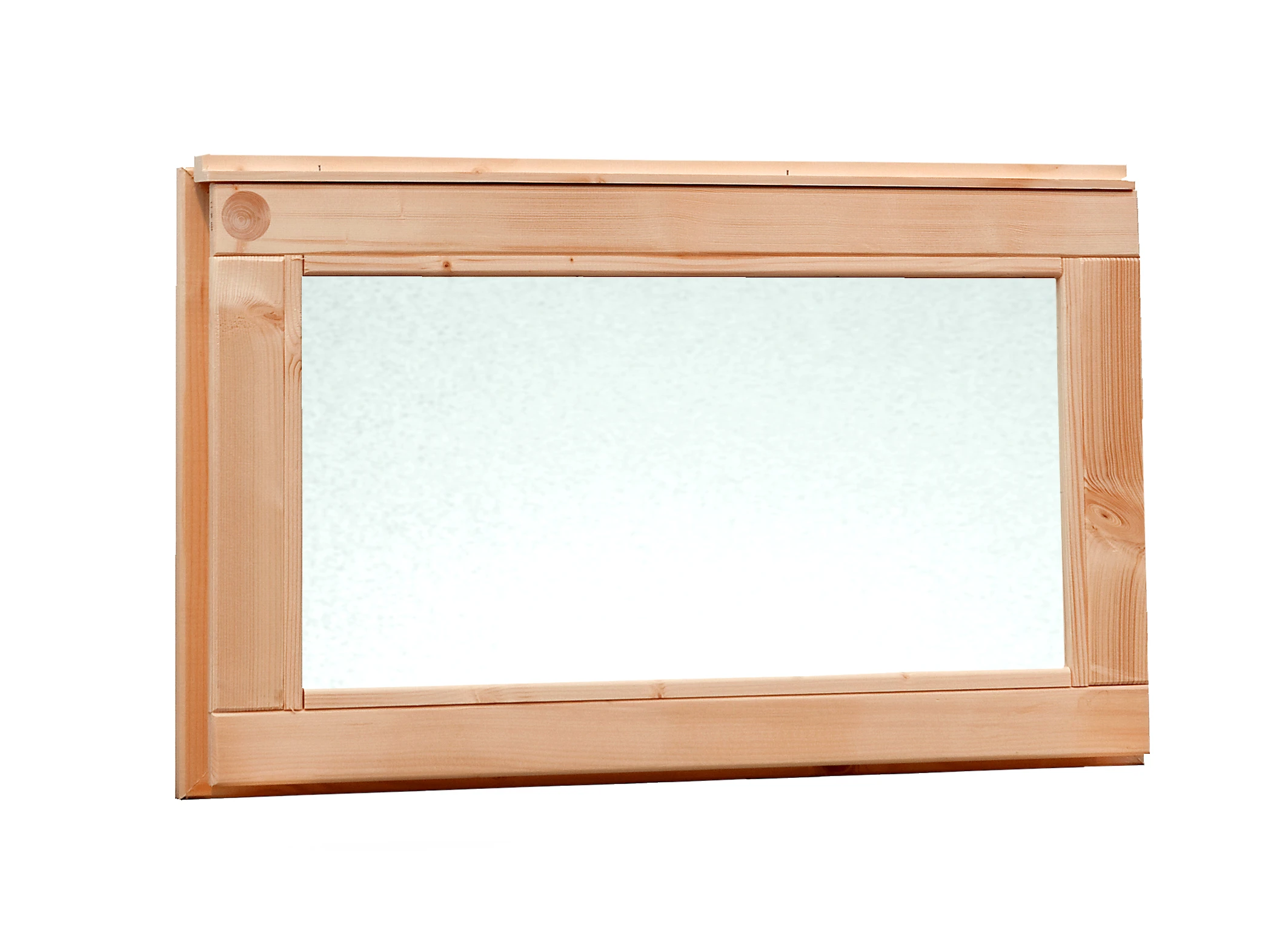 Douglas Vast Raam Met Melkglas 71.2 x 39 cm Onbehandeld - Afbeelding 1