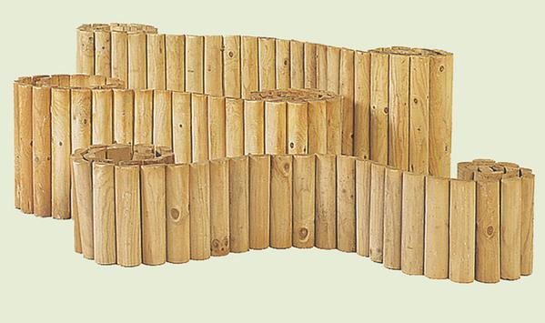Rolborder, Groen Geïmpregneerd  5 x 30 x 250 cm - Afbeelding 1