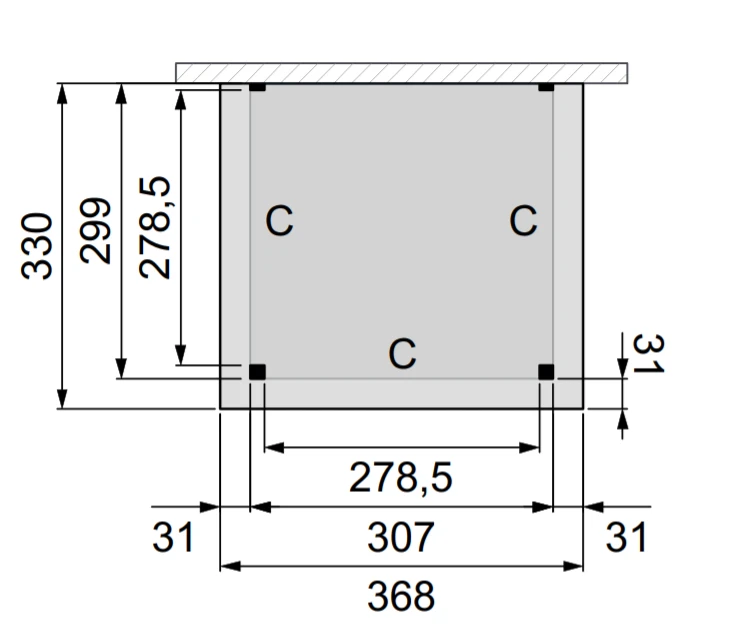 Hillhout Terrasoverkapping Excellent Douglas 310 x 310 cm - Afbeelding 2
