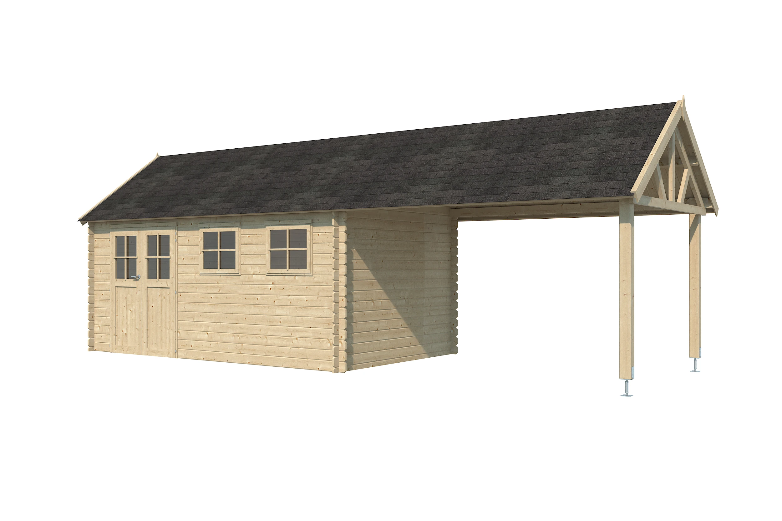 Woodlands Blokhut Gloucester XL 880 x 295 cm - Afbeelding 8