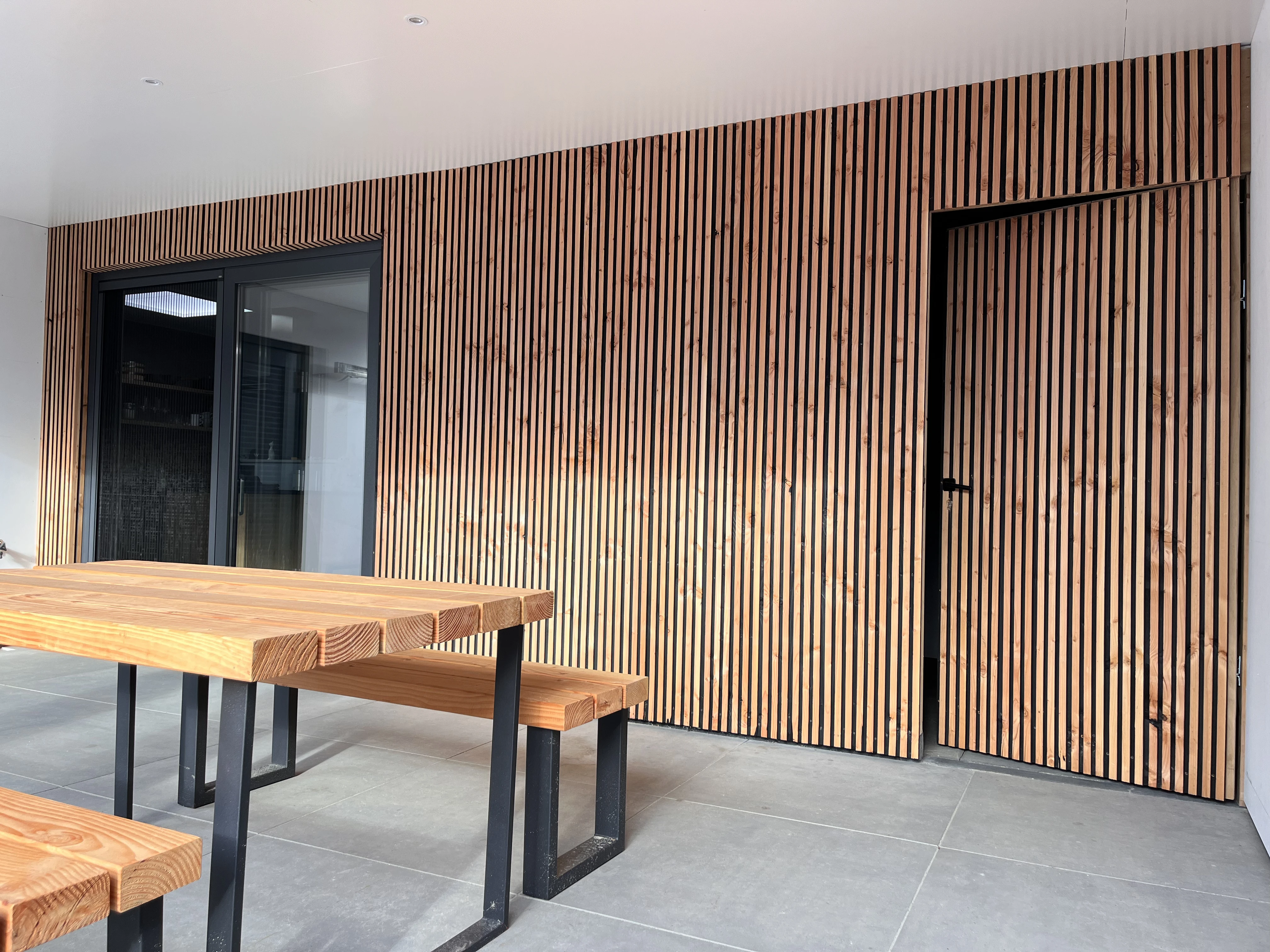 Douglas Rhombusprofielplank Triple 2.5 x 14 cm (25 x 140 mm) Zwart - Lengte 300 cm - Afbeelding 6